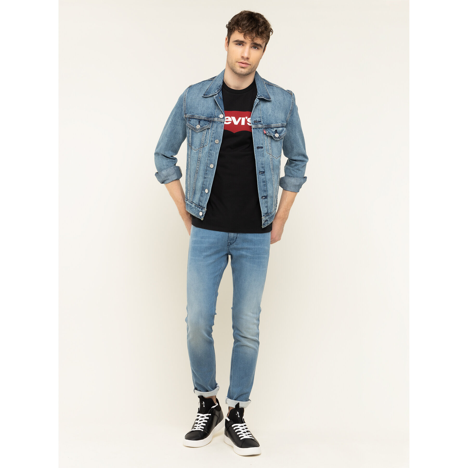 Levi's® Tričko Housemark Tee 17783-0137 Čierna Regular Fit - Pepit.sk