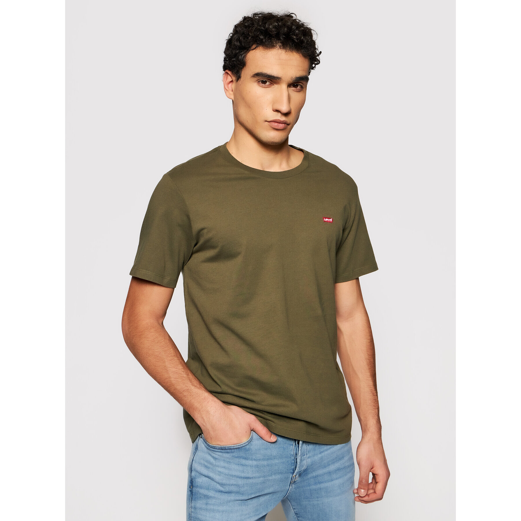 Levi's® Tričko Original Housemark 56605-0021 Zelená Standard Fit - Pepit.sk