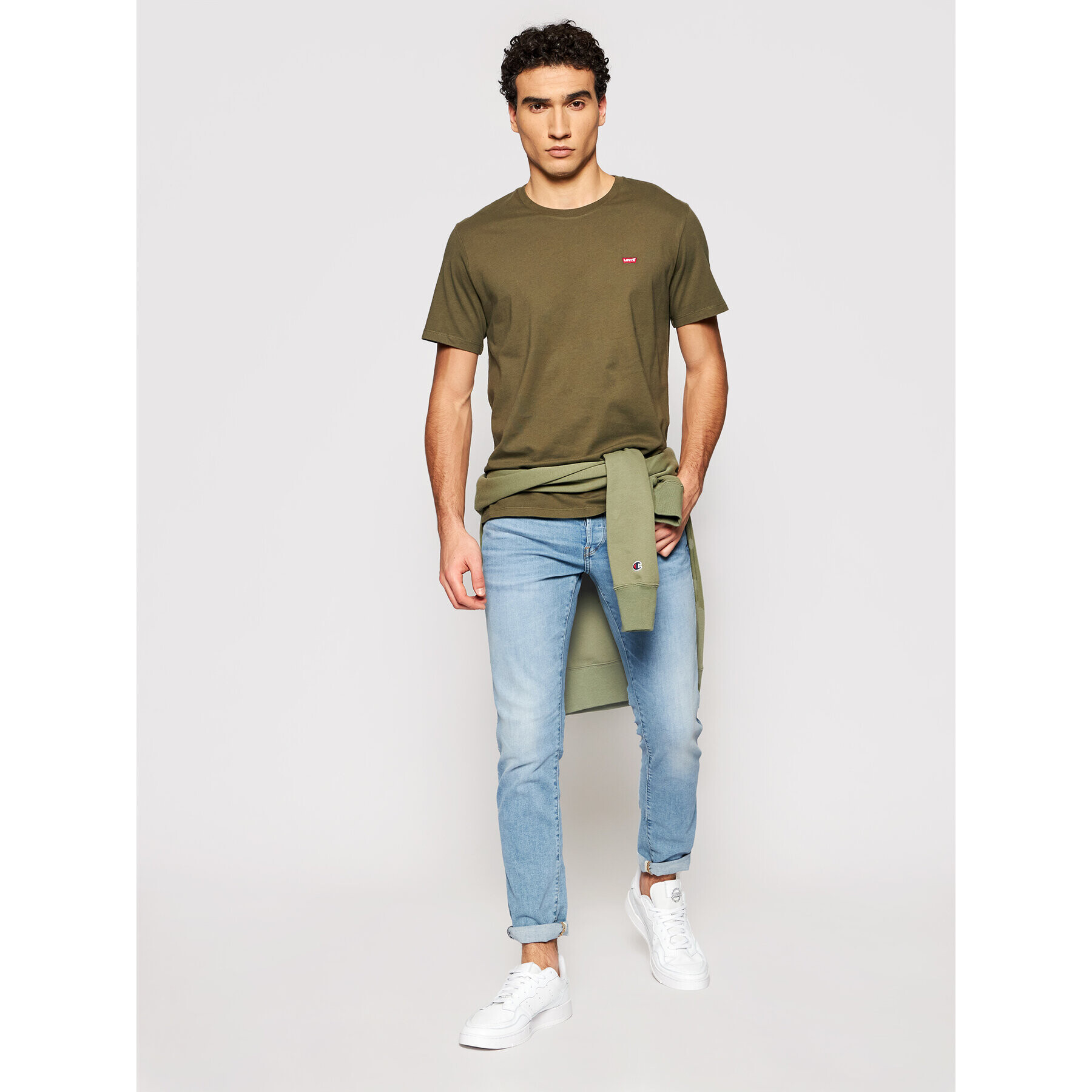 Levi's® Tričko Original Housemark 56605-0021 Zelená Standard Fit - Pepit.sk