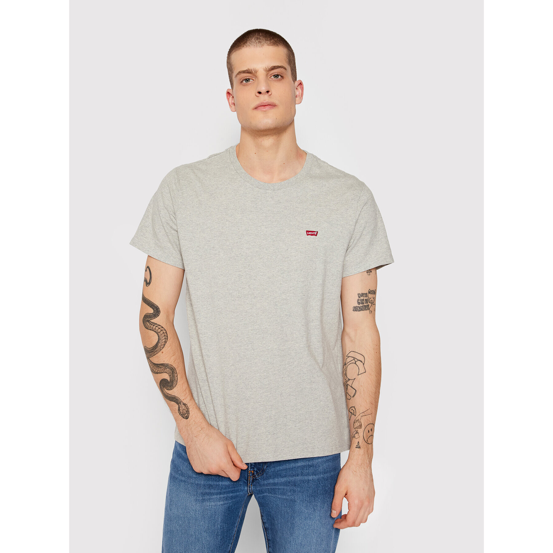 Levi's® Tričko Original Housemark 56605-0130 Sivá Regular Fit - Pepit.sk