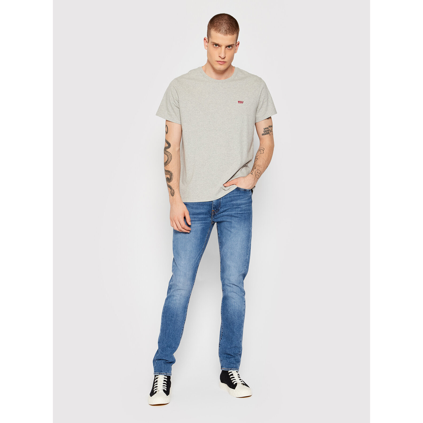 Levi's® Tričko Original Housemark 56605-0130 Sivá Regular Fit - Pepit.sk