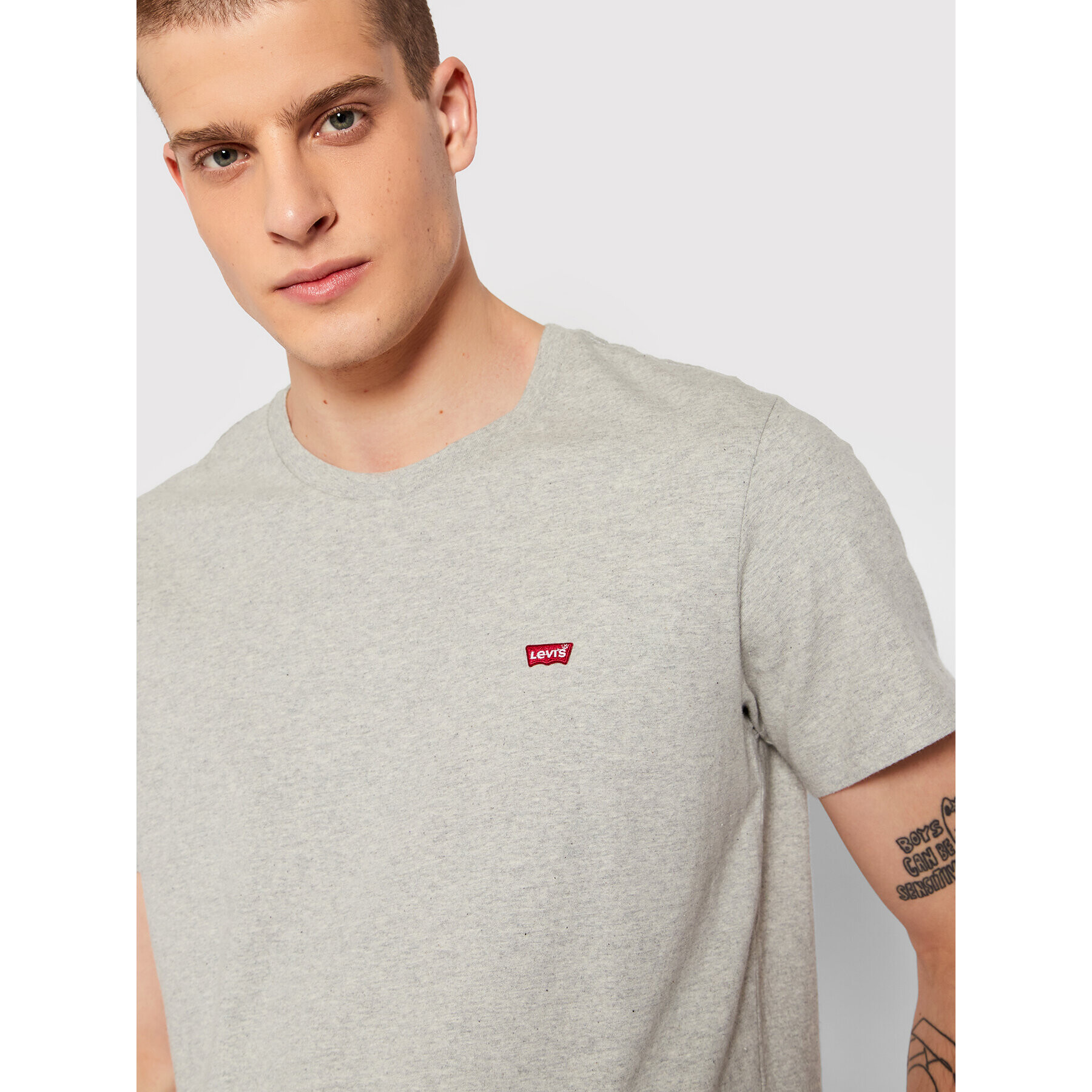 Levi's® Tričko Original Housemark 56605-0130 Sivá Regular Fit - Pepit.sk