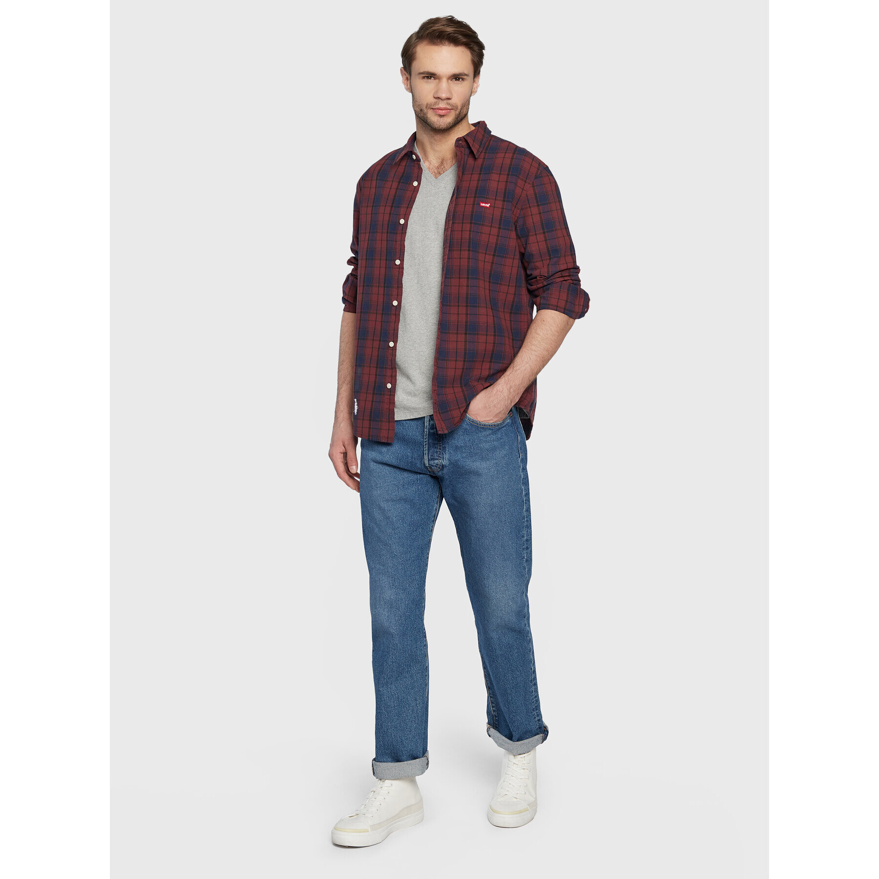 Levi's® Tričko Original Housemark 85641-0023 Sivá Regular Fit - Pepit.sk