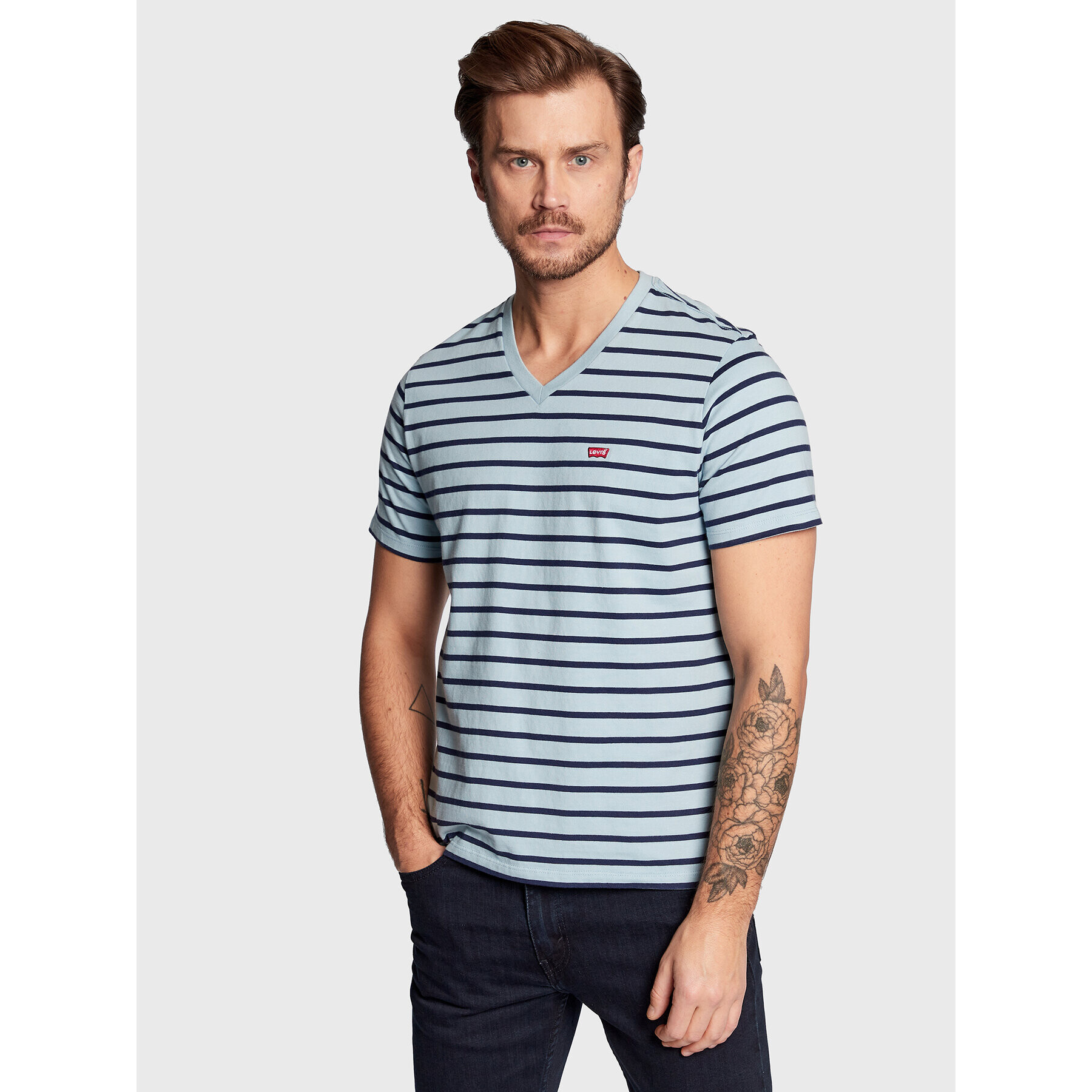 Levi's® Tričko Original Housemark 85641-0024 Modrá Standard Fit - Pepit.sk