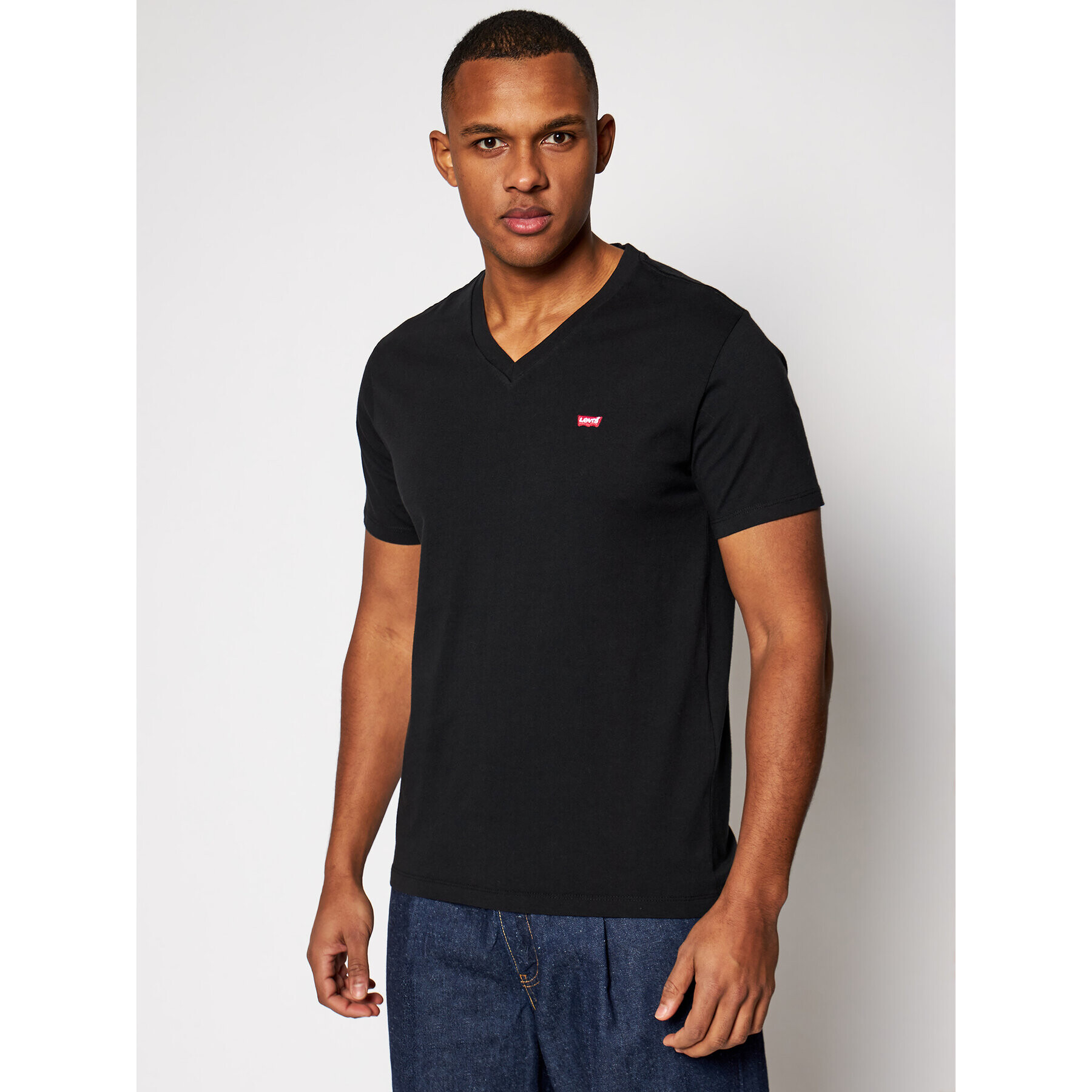 Levi's® Tričko Original Housemark Tee 85641-0001 Čierna Standard Fit - Pepit.sk