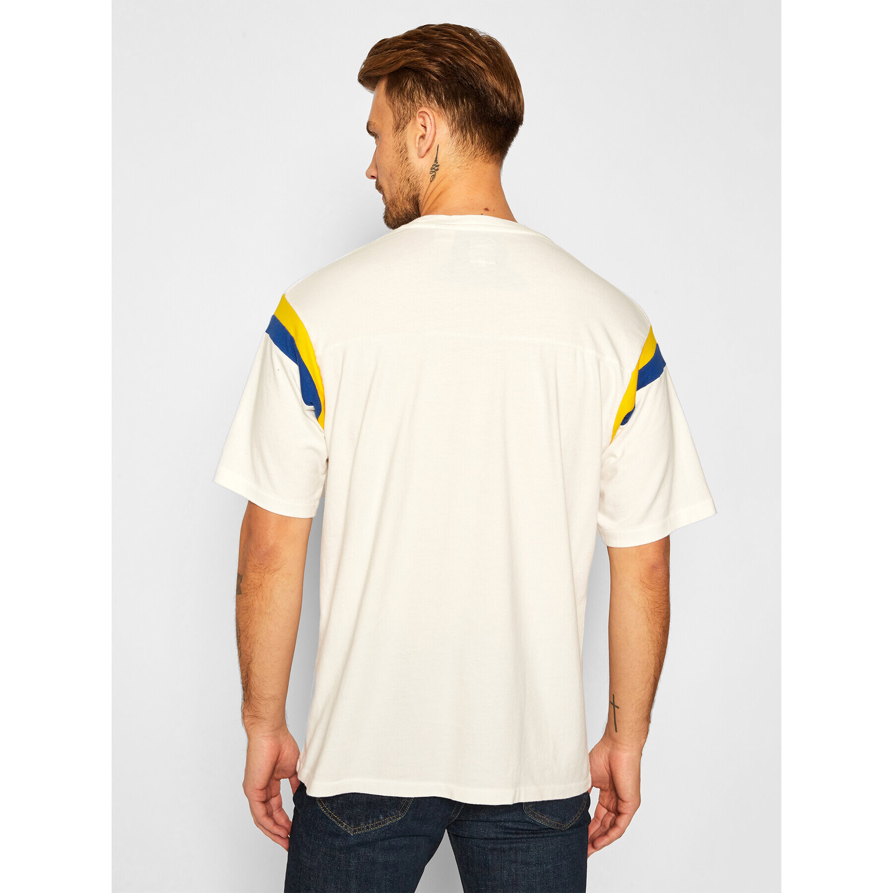 Levi's® Tričko PEANUTS® Football Tee Gooaal Snoopy Marshmallow 23895-0003 Biela Regular Fit - Pepit.sk