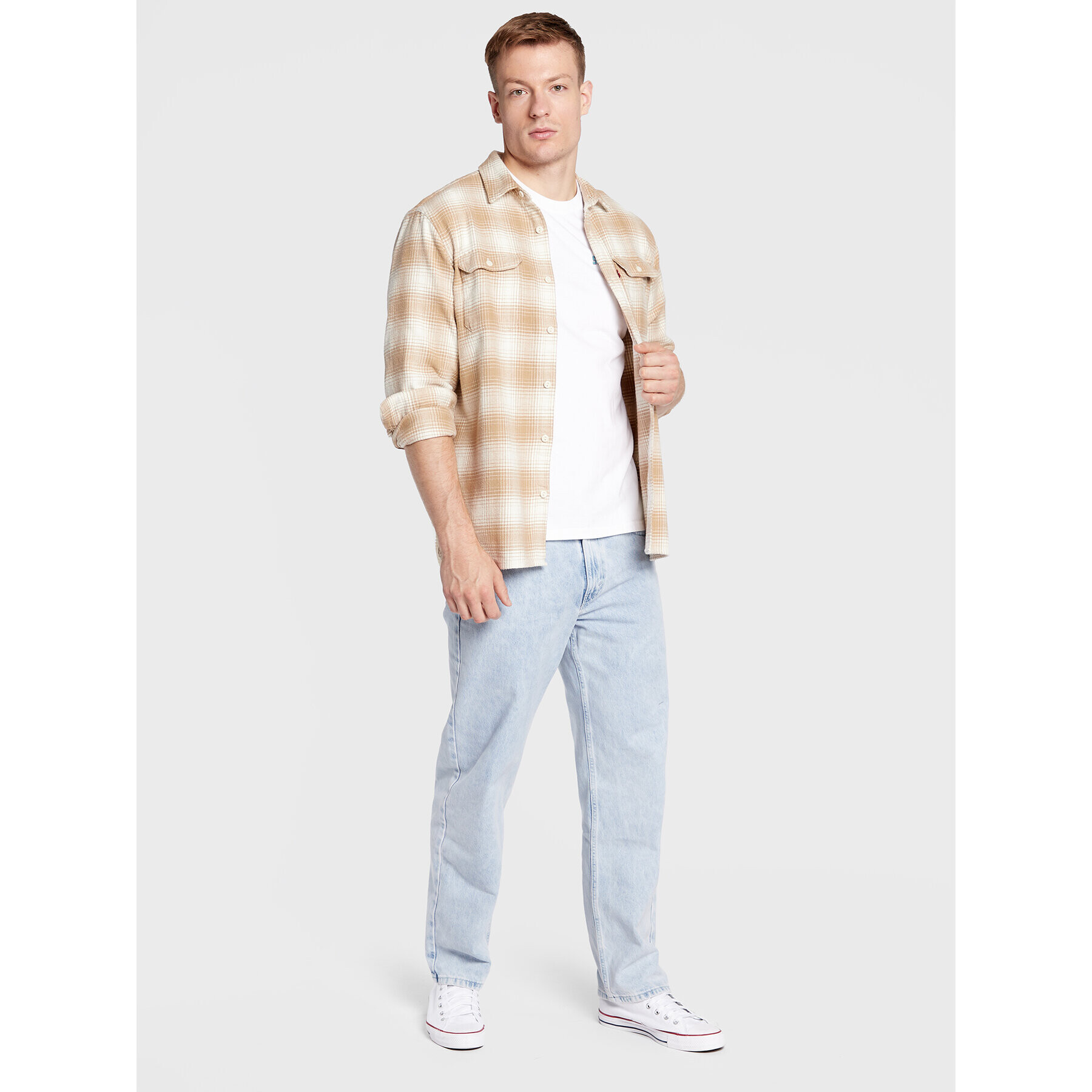 Levi's® Tričko Silver Tab 16143-0615 Biela Relaxed Fit - Pepit.sk