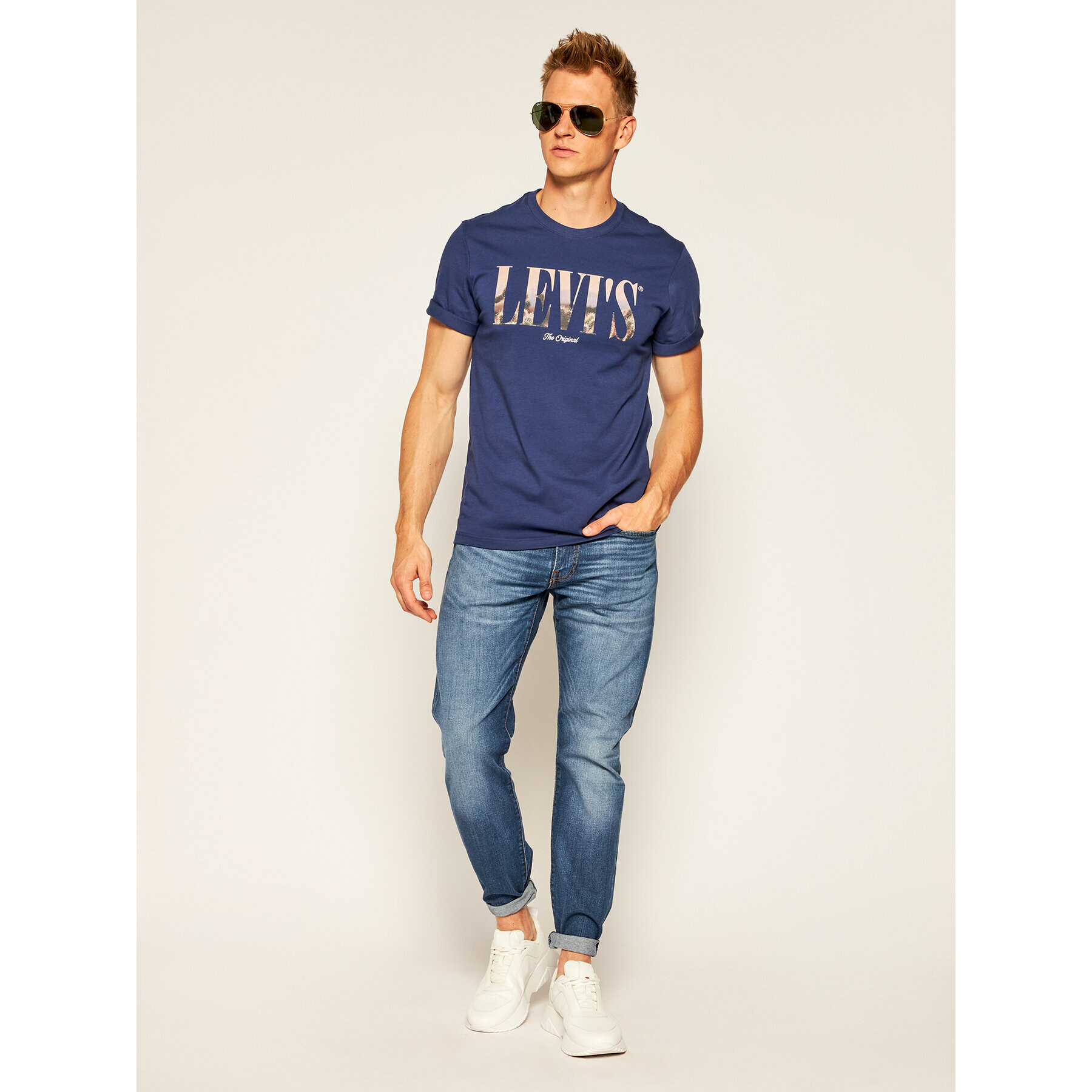 Levi's® Tričko Ss Relaxed Fittee 16143-0054 Tmavomodrá Relaxed Fit - Pepit.sk