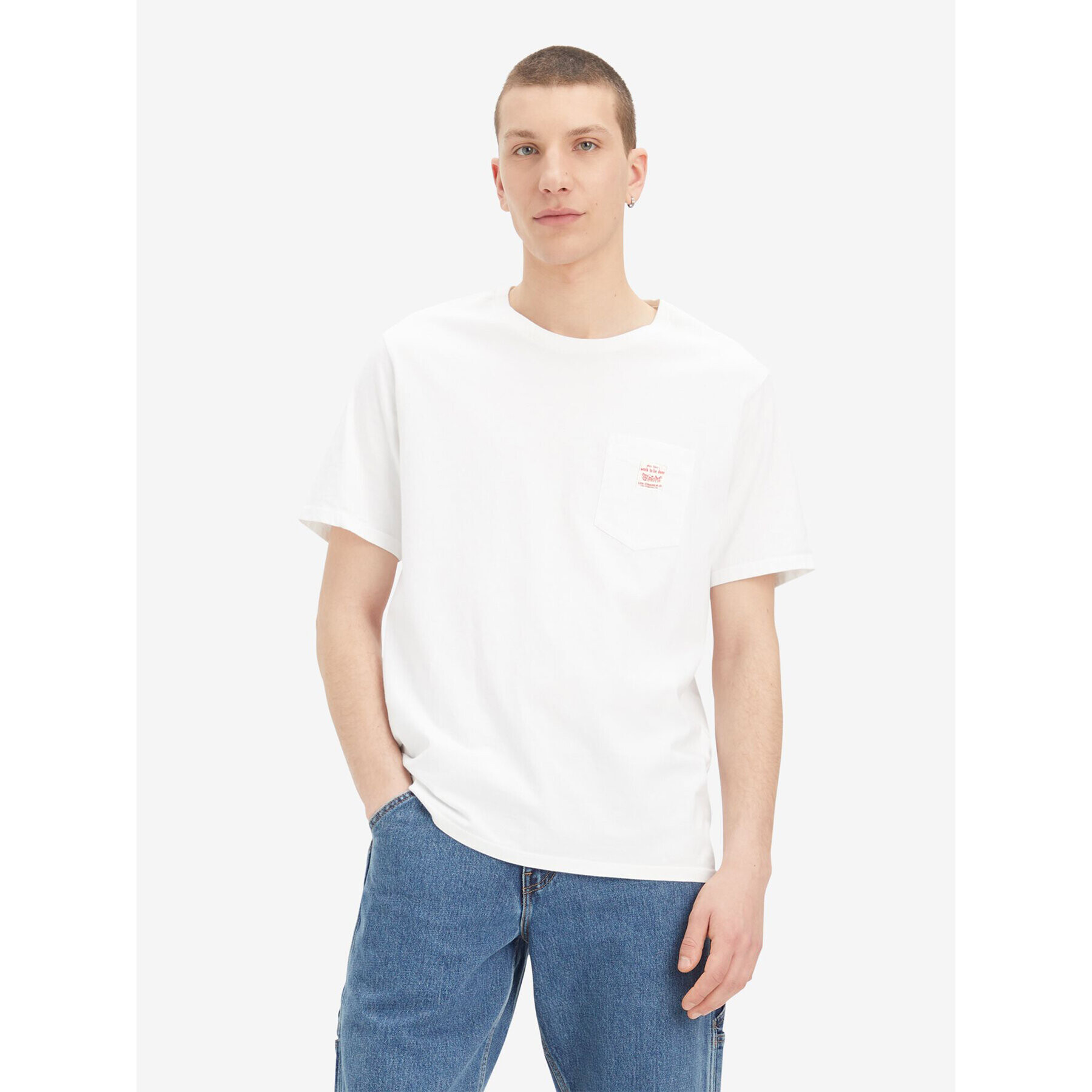 Levi's® Tričko Workwear A5850-0005 Biela Loose Fit - Pepit.sk