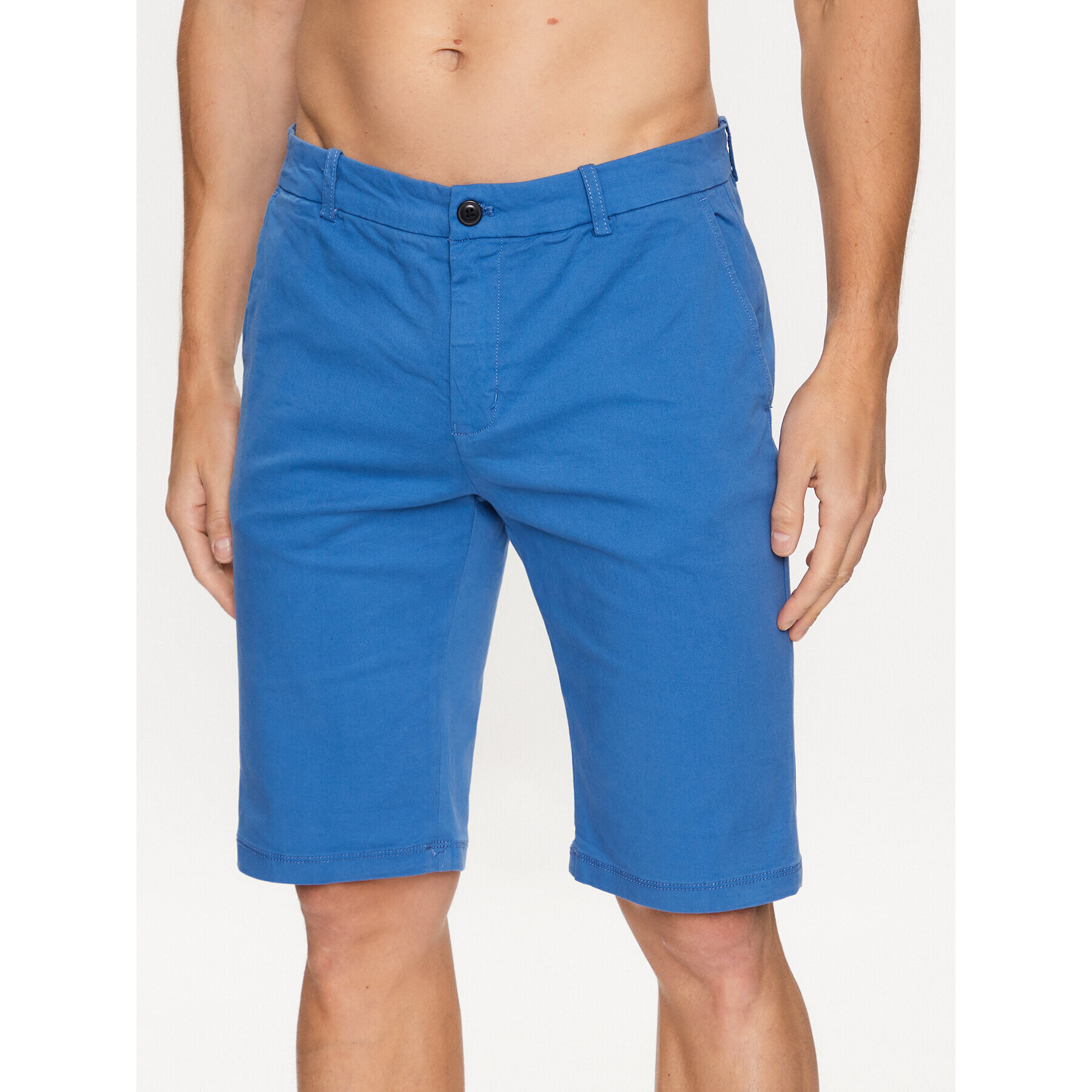 Lindbergh Bavlnené šortky 30-505044 Modrá Slim Fit - Pepit.sk