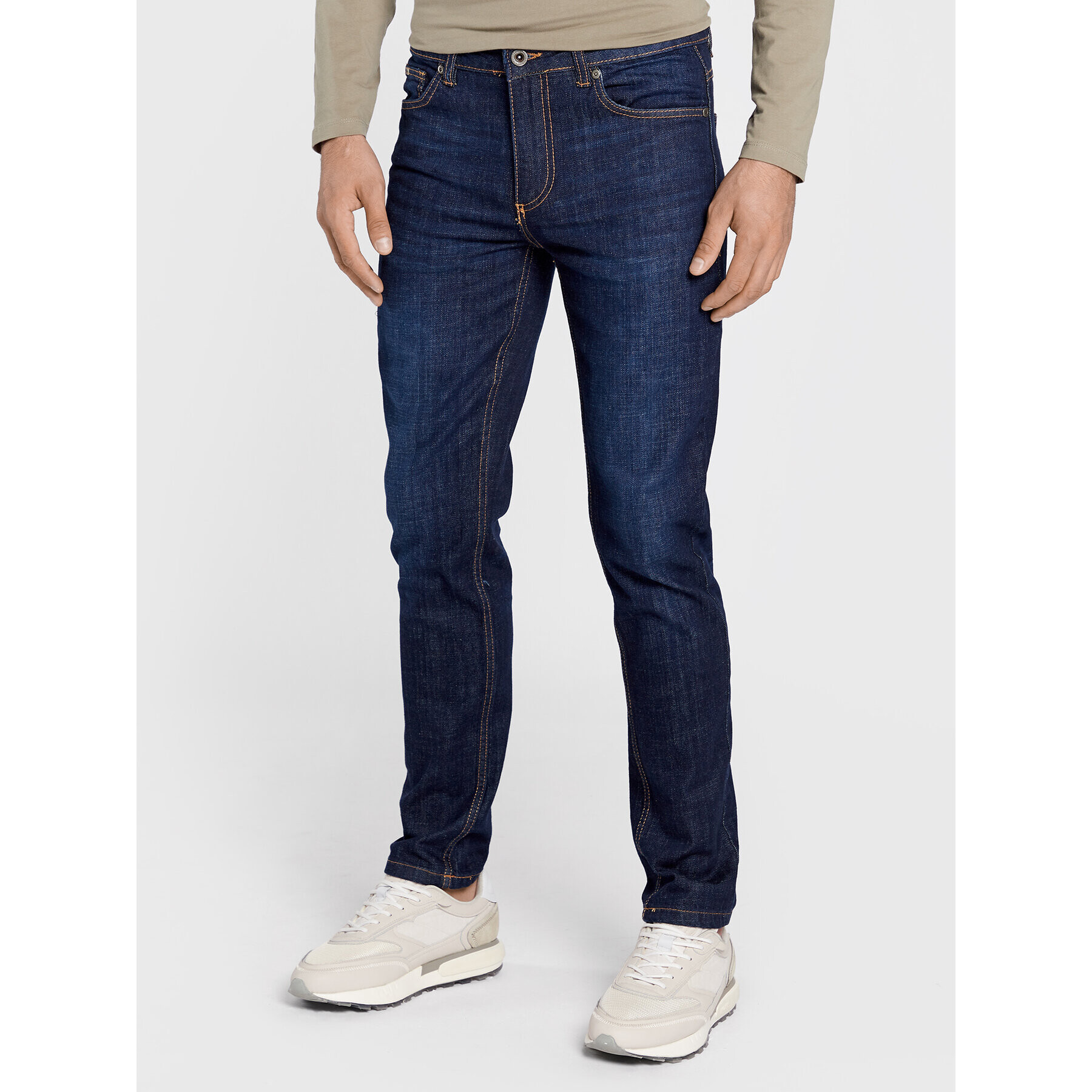 Lindbergh Džínsy 30-050002MAB Tmavomodrá Slim Fit - Pepit.sk