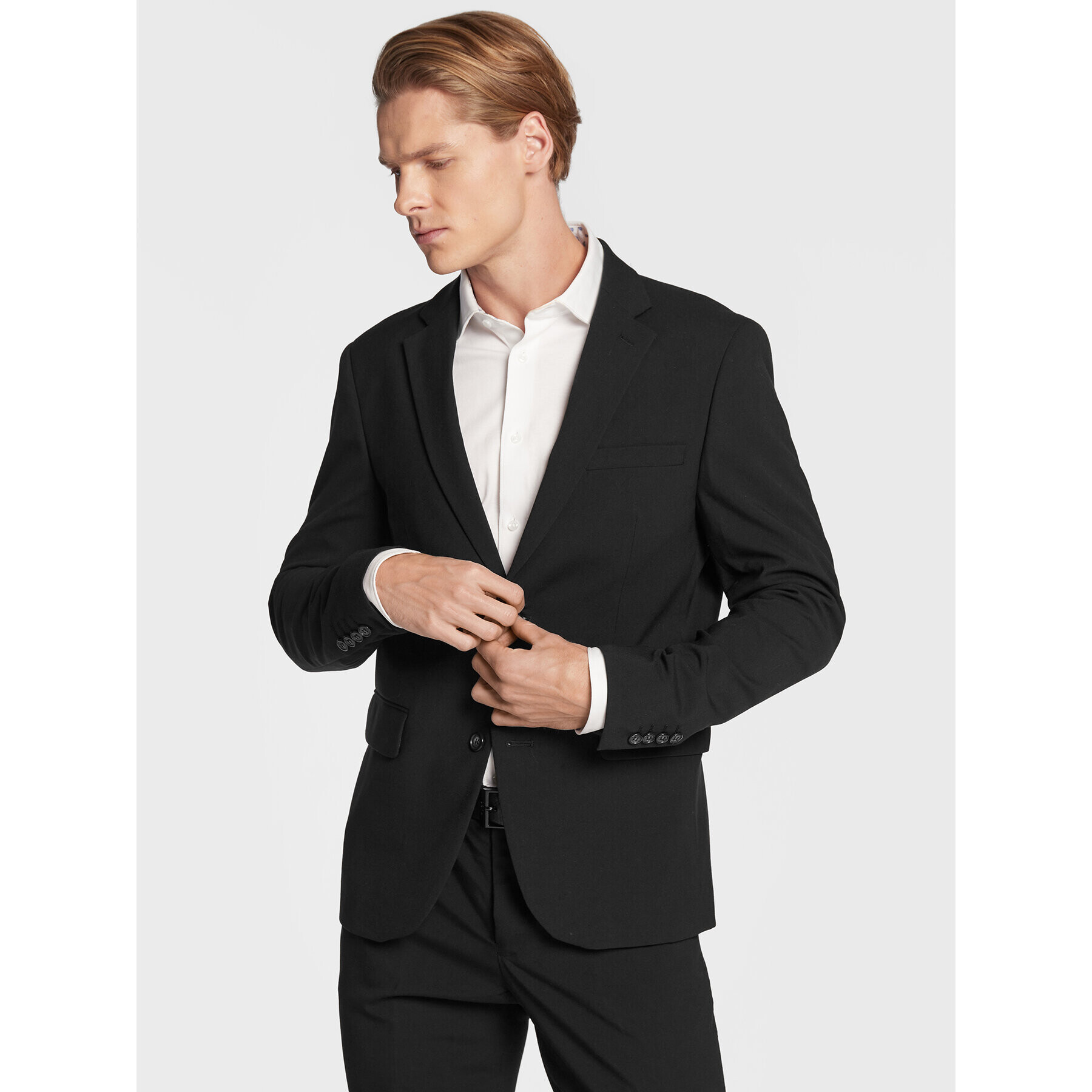 Lindbergh Oblek 30-61040 Čierna Slim Fit - Pepit.sk