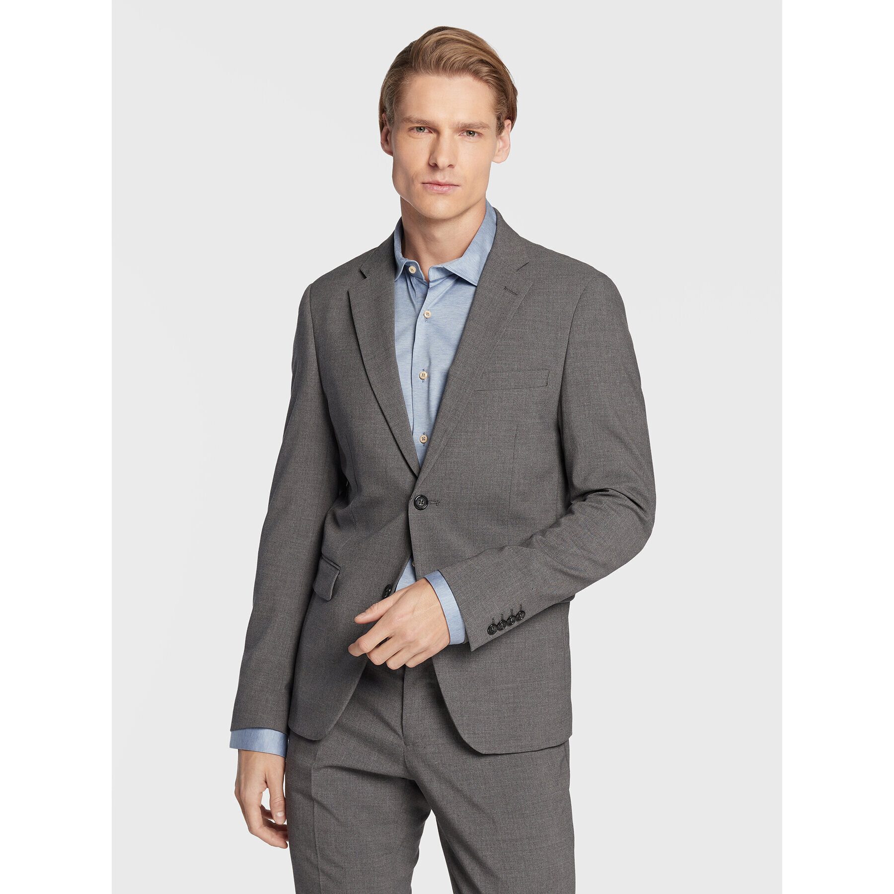 Lindbergh Oblek 30-61040 Sivá Slim Fit - Pepit.sk