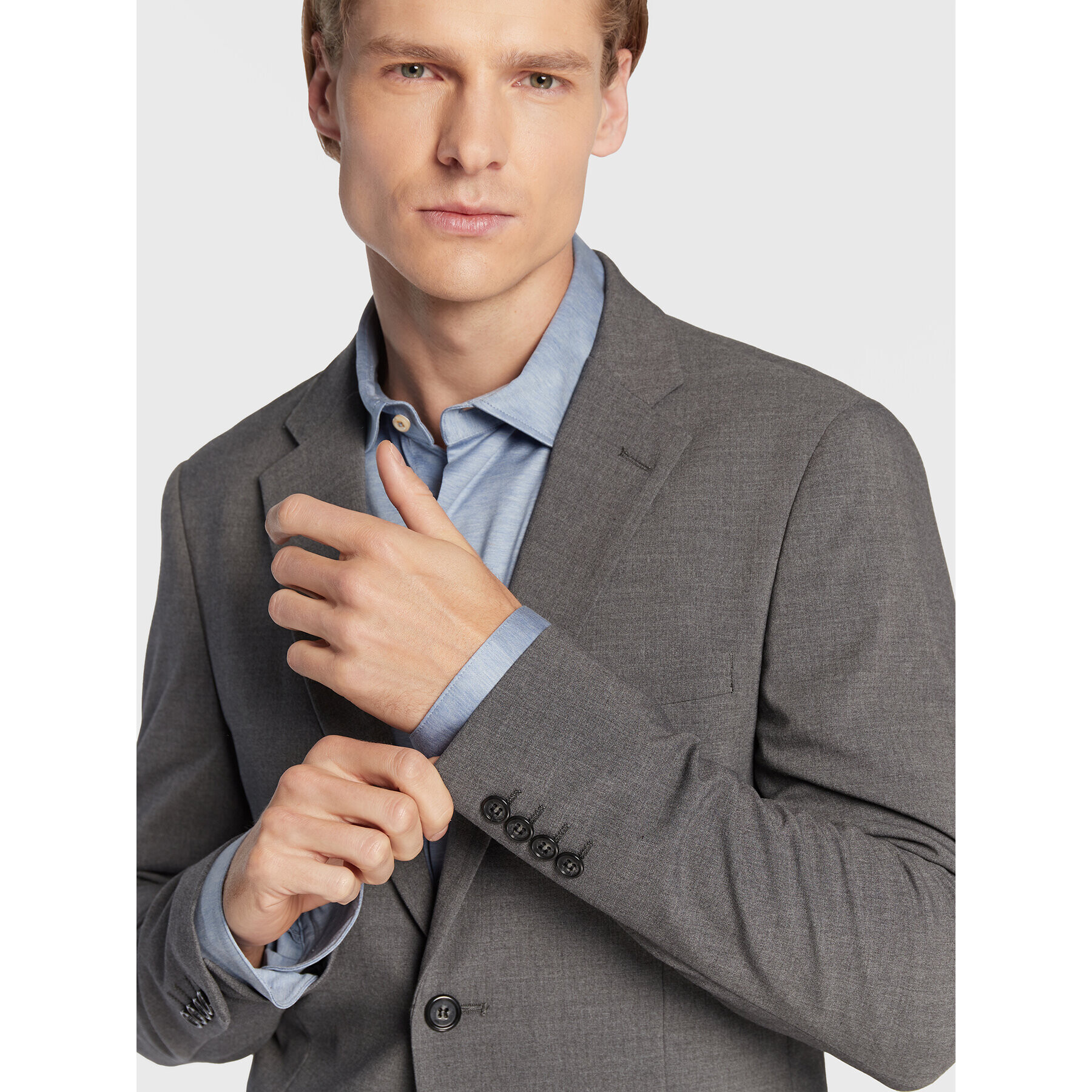 Lindbergh Oblek 30-61040 Sivá Slim Fit - Pepit.sk