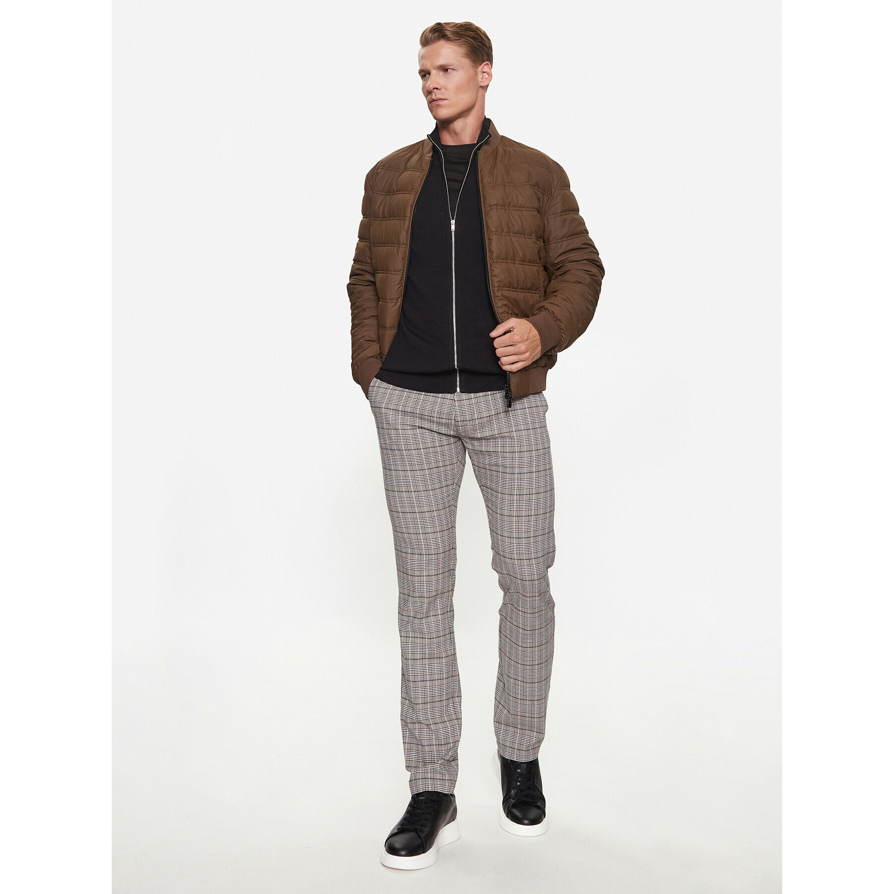 Lindbergh Sveter 30-800143 Čierna Slim Fit - Pepit.sk