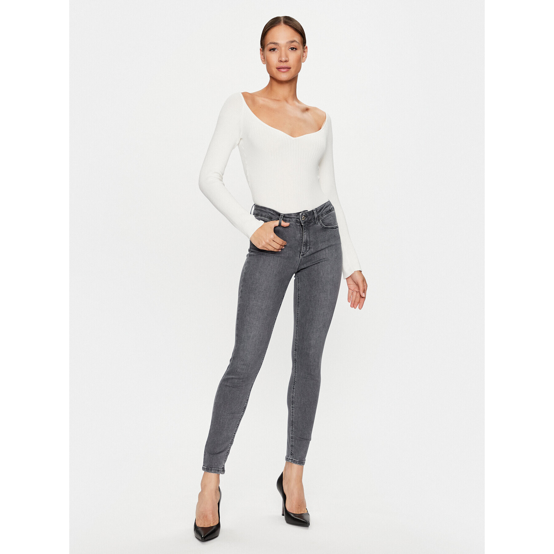 Liu Jo Džínsy UF3013 D4614 Sivá Skinny Fit - Pepit.sk