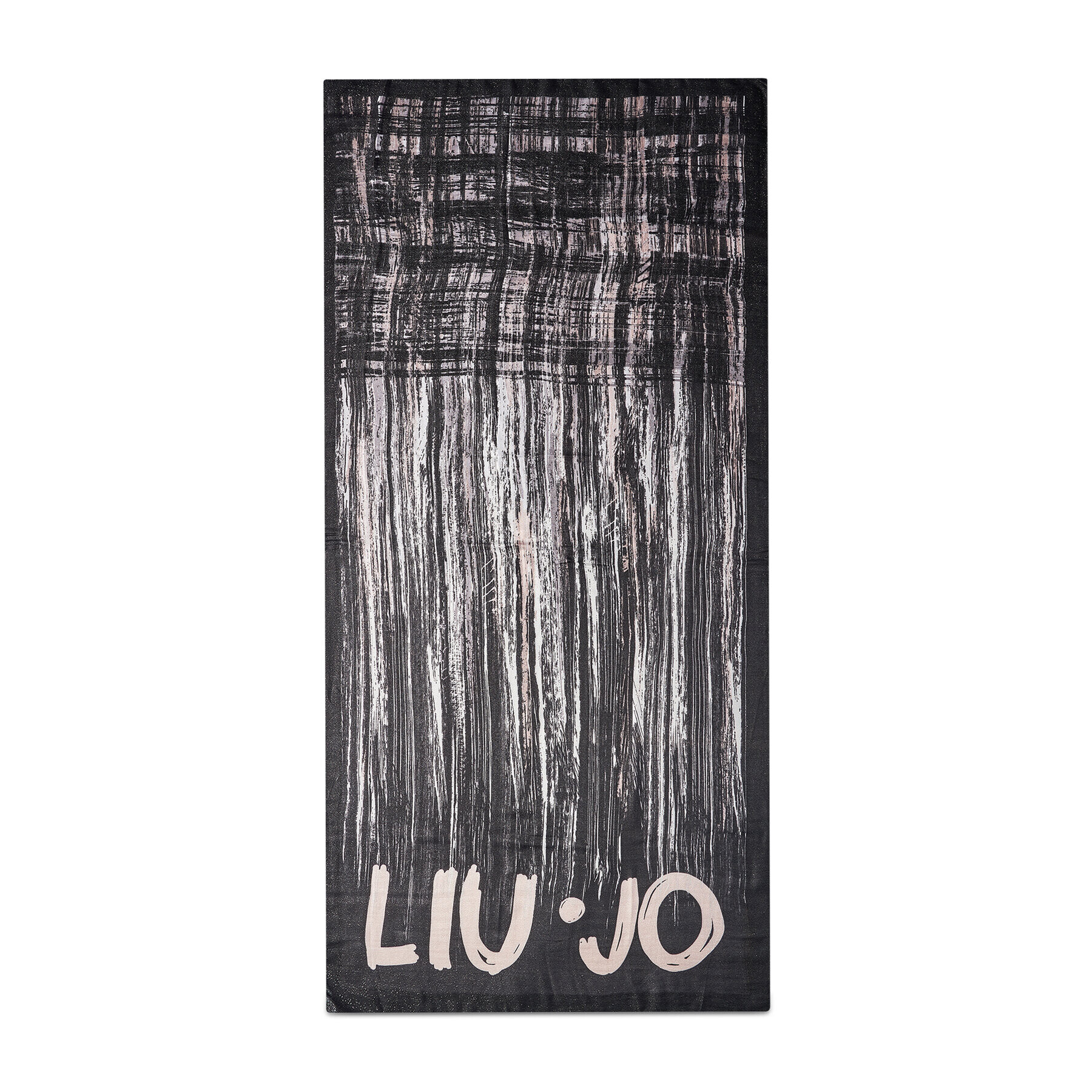 Liu Jo Šál Stola Brushed Check 3F1109 T0300 Čierna - Pepit.sk