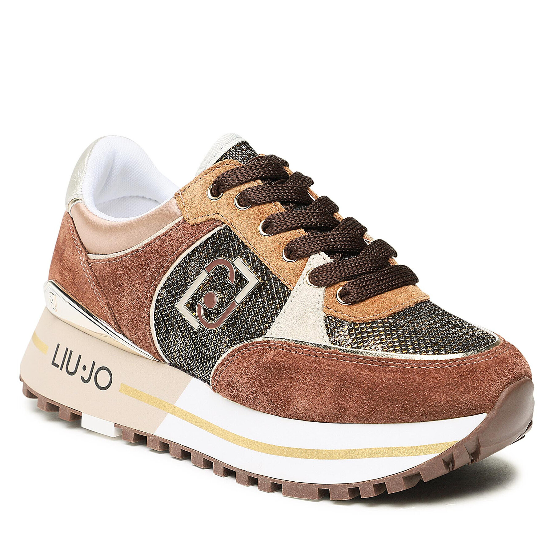 Liu Jo Sneakersy Maxi Wonder 20 BF2097 PX255 Hnedá - Pepit.sk