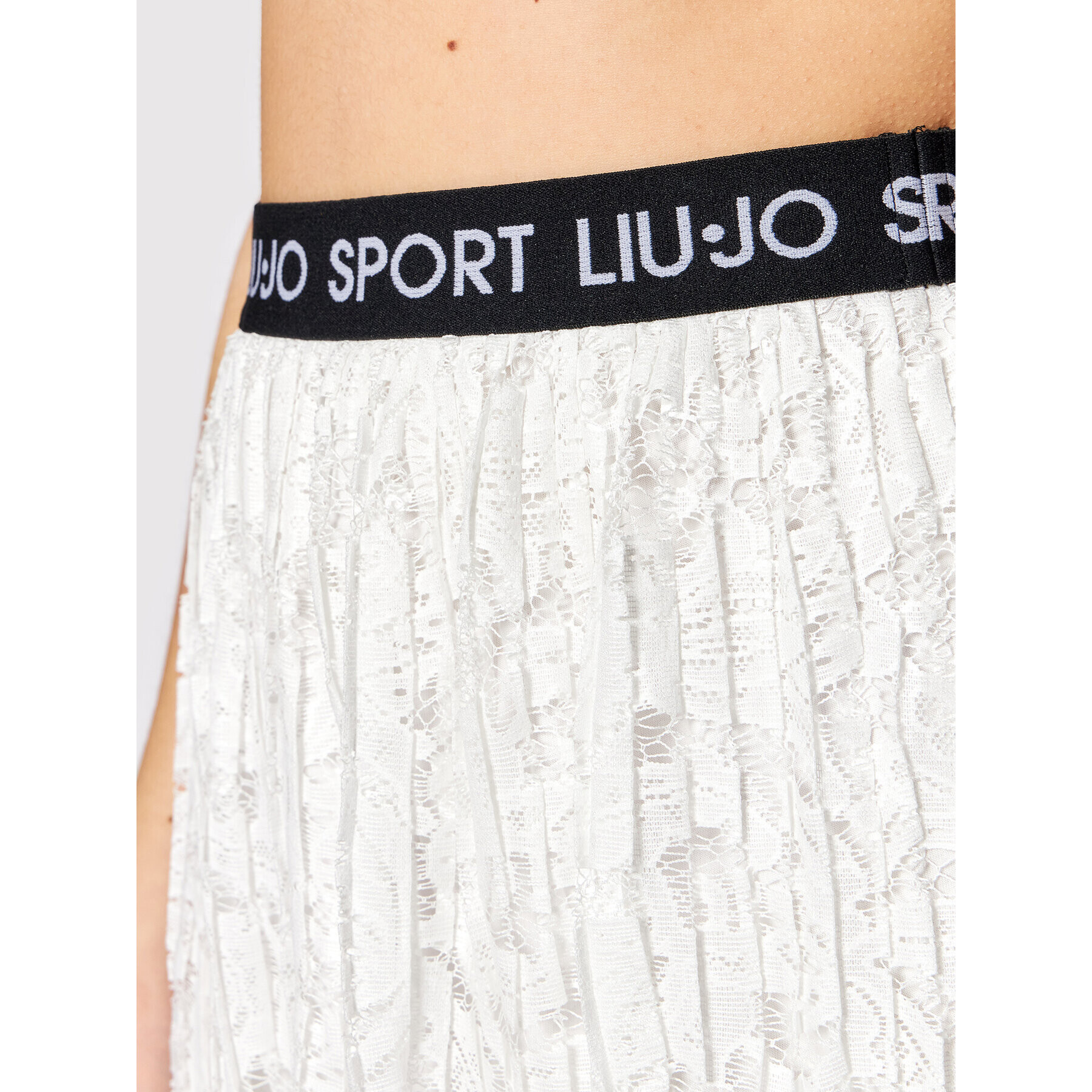 Liu Jo Sport Midi sukňa TA2190 J6369 Biela Regular Fit - Pepit.sk