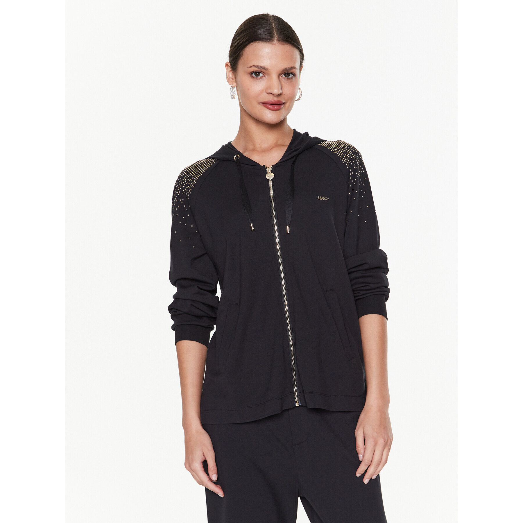 Liu Jo Sport Mikina TA3212 J5942 Čierna Regular Fit - Pepit.sk