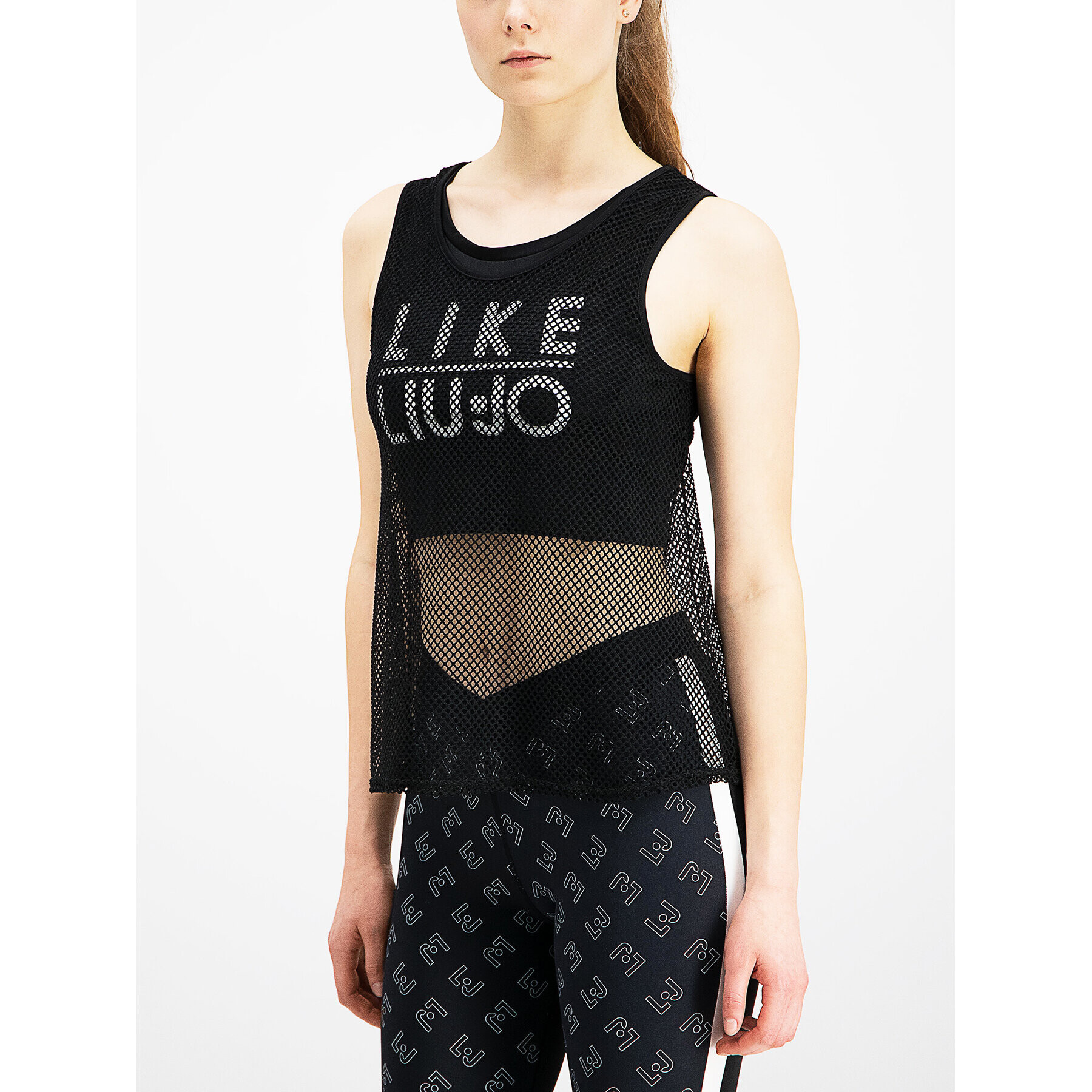 Liu Jo Sport Top T19055 J7912 Čierna Regular Fit - Pepit.sk