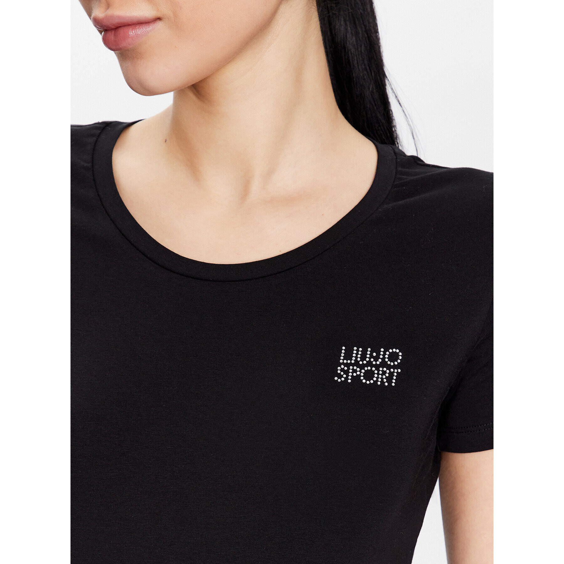 Liu Jo Sport Tričko TA3141 J5003 Čierna Regular Fit - Pepit.sk