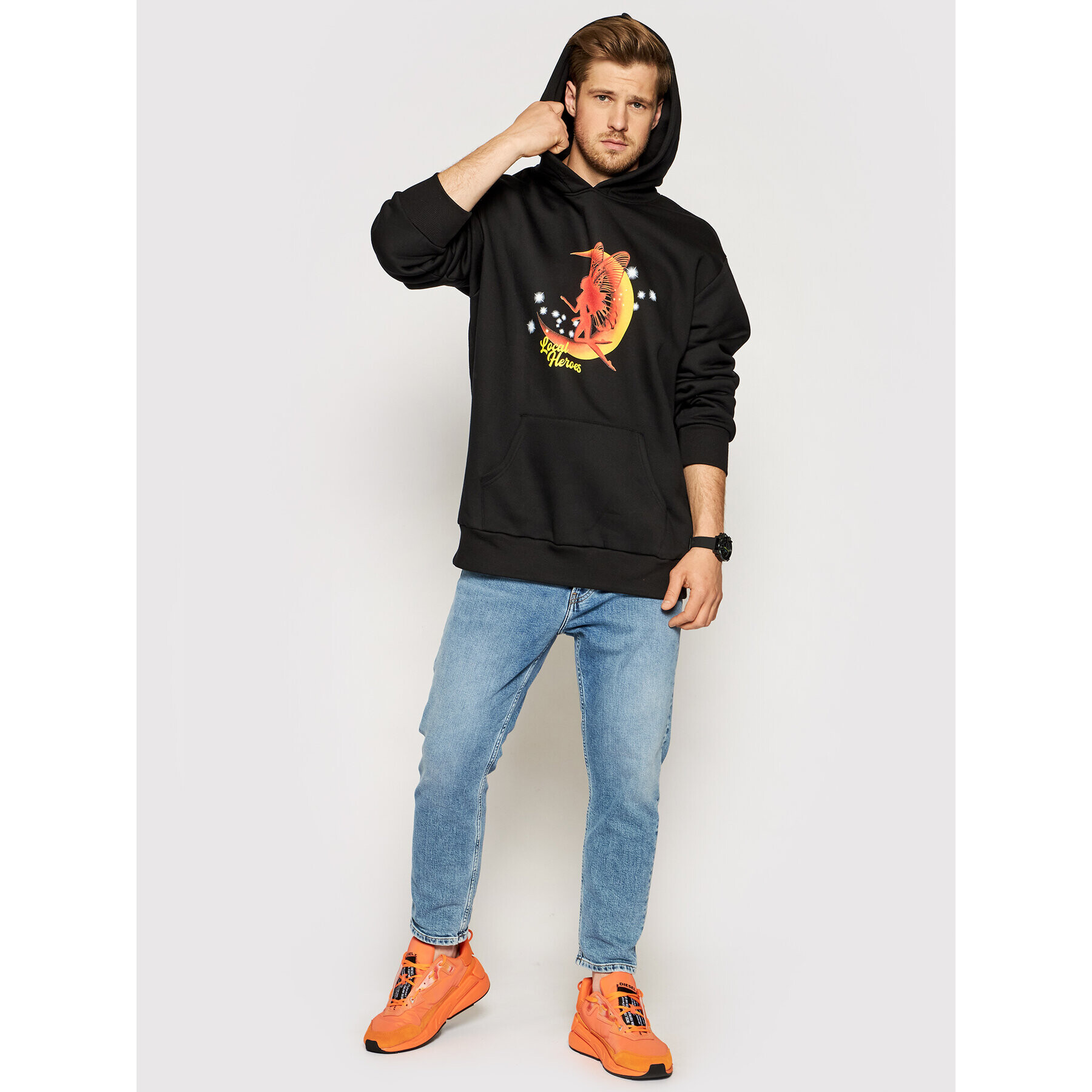 Local Heroes Mikina Magic Hell AW21S0072 Čierna Regular Fit - Pepit.sk