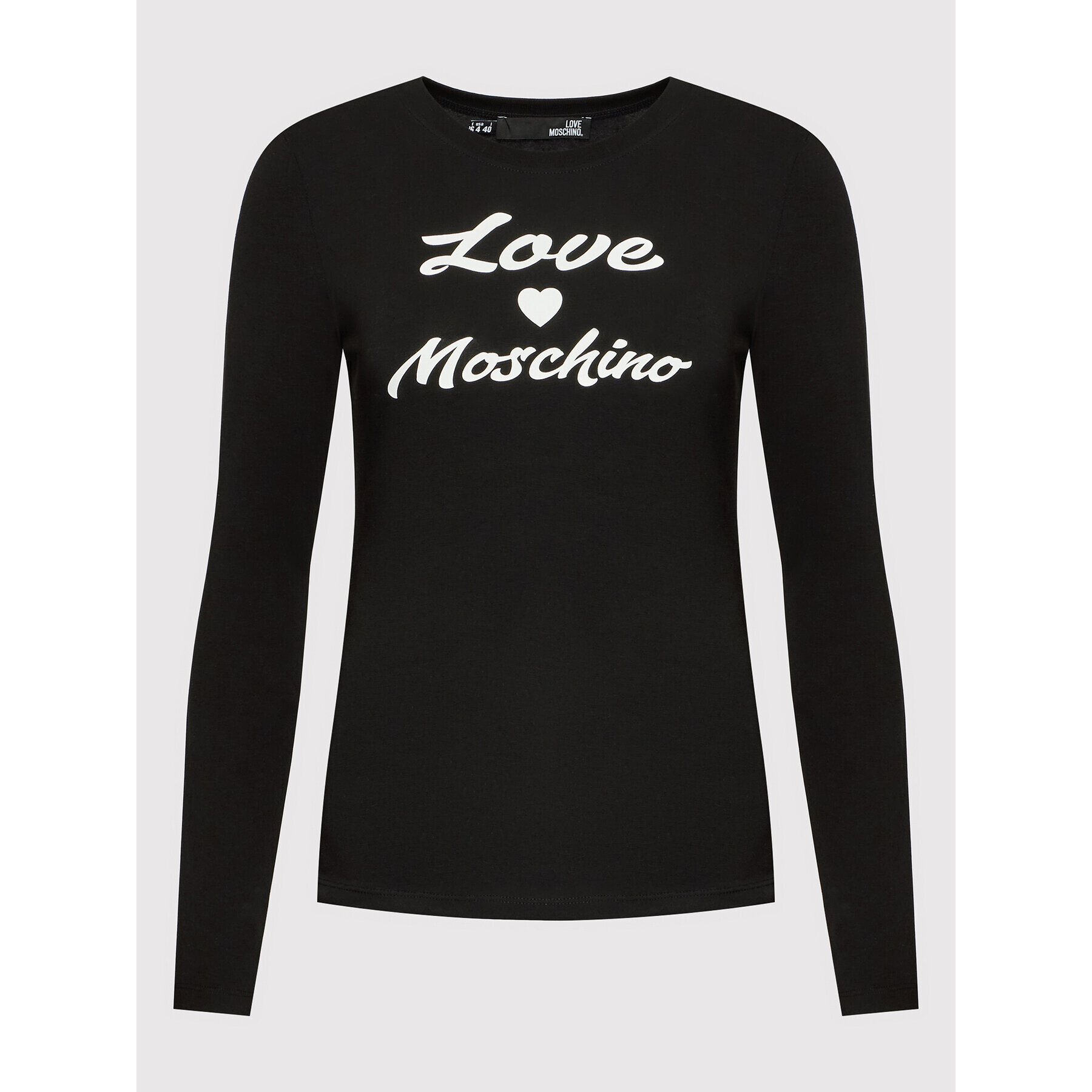 LOVE MOSCHINO Blúzka W4G5231E 1951 Čierna Slim Fit - Pepit.sk