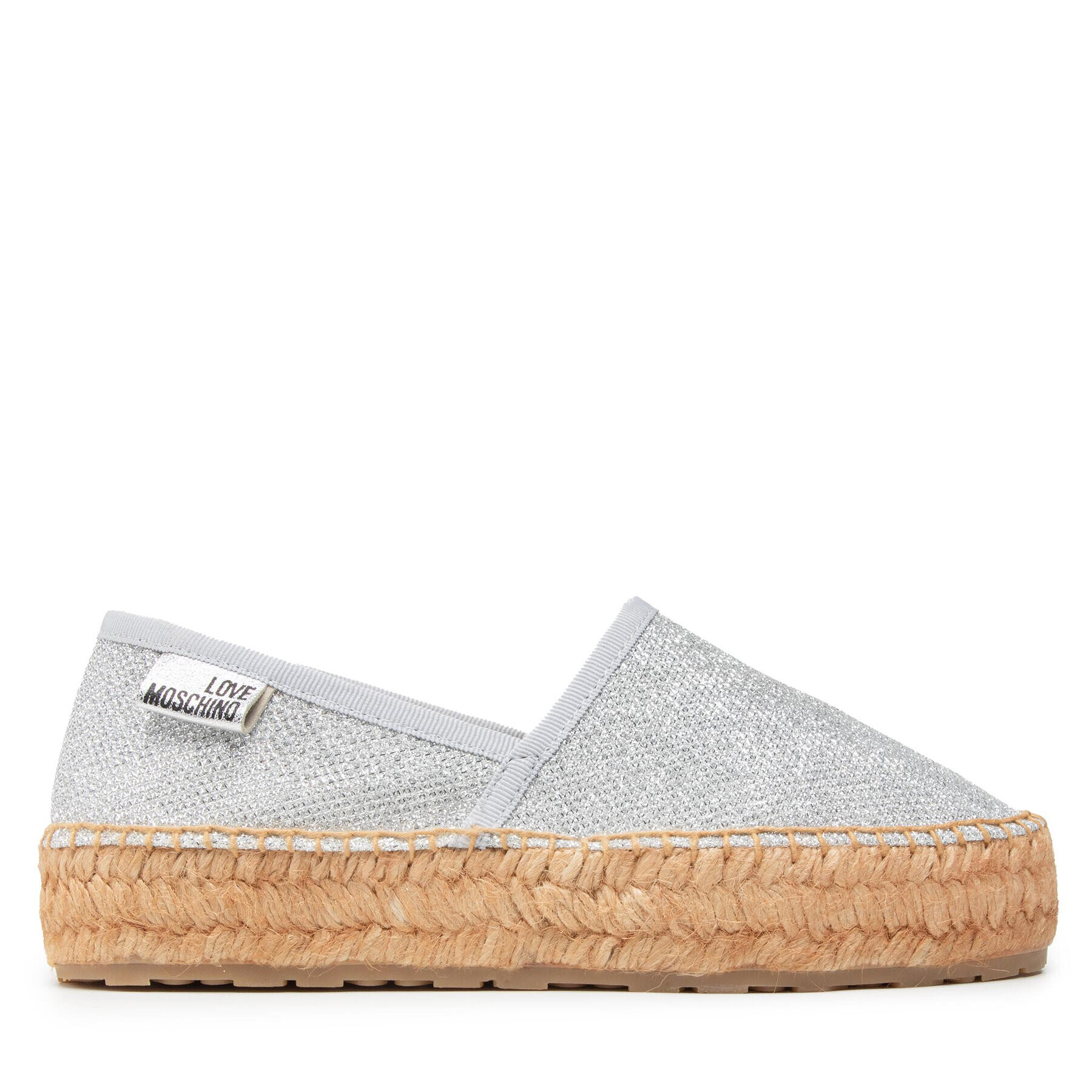 LOVE MOSCHINO Espadrilky JA10063G1EIP0902 Strieborná - Pepit.sk