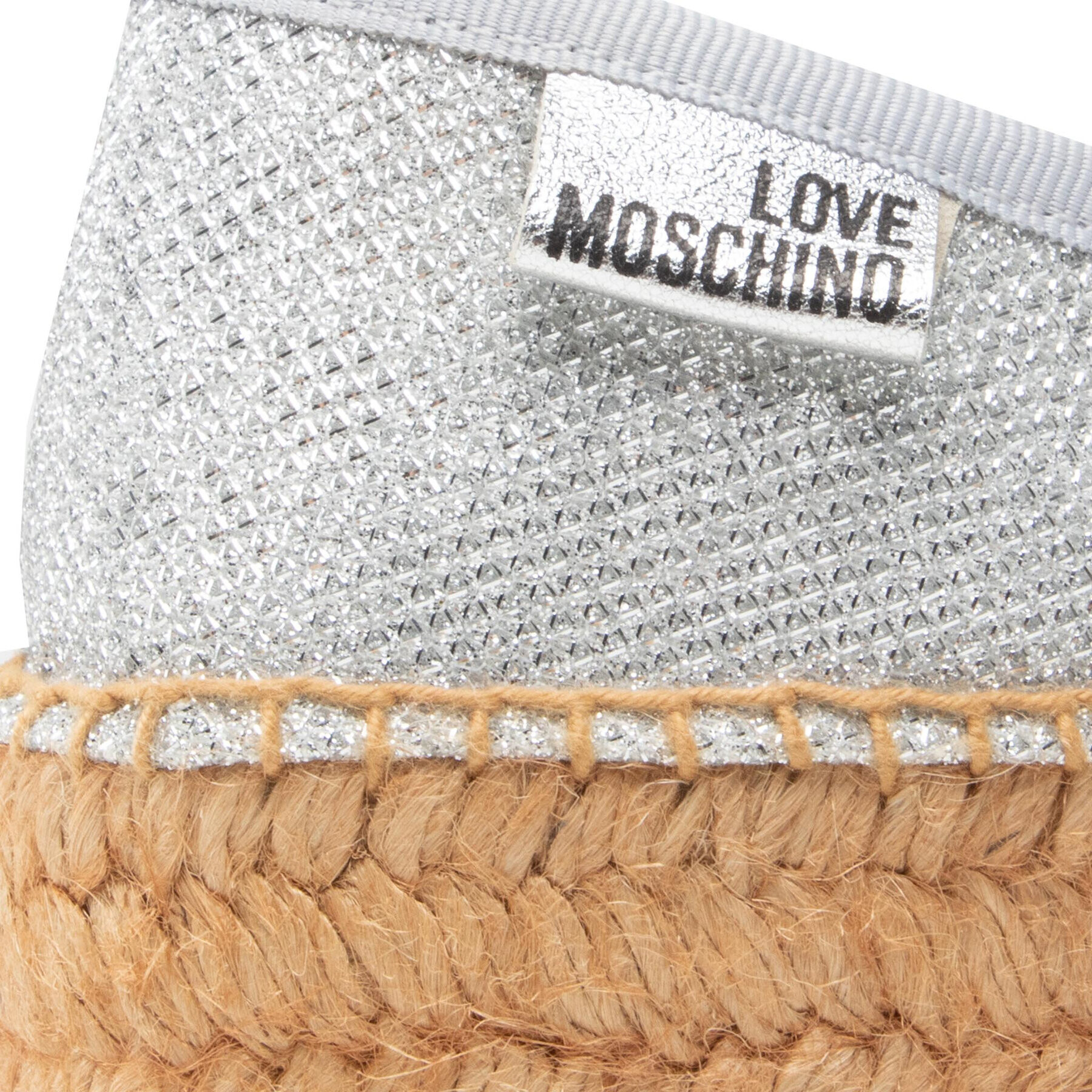 LOVE MOSCHINO Espadrilky JA10063G1EIP0902 Strieborná - Pepit.sk