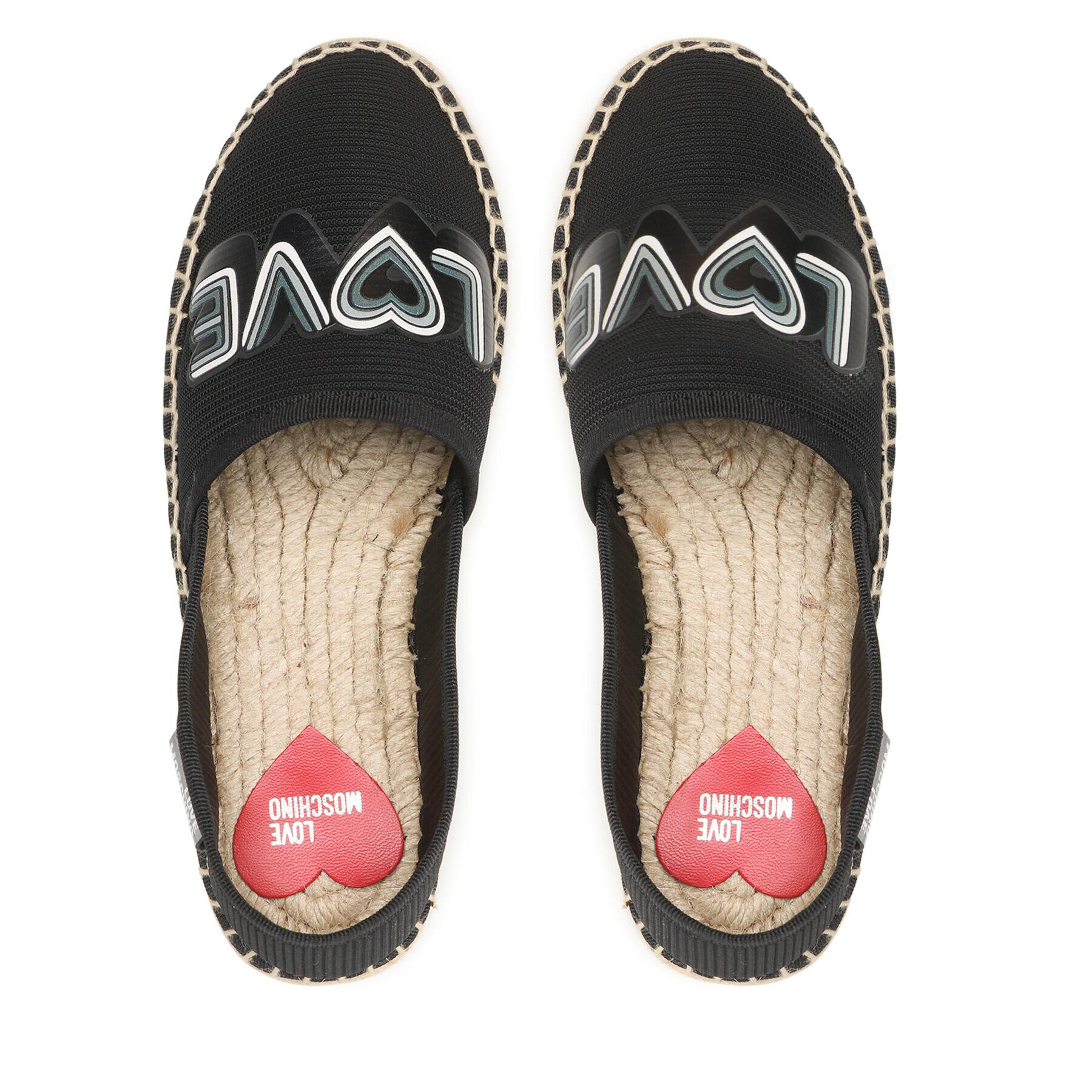 LOVE MOSCHINO Espadrilky JA10192G0EJI0000 Čierna - Pepit.sk