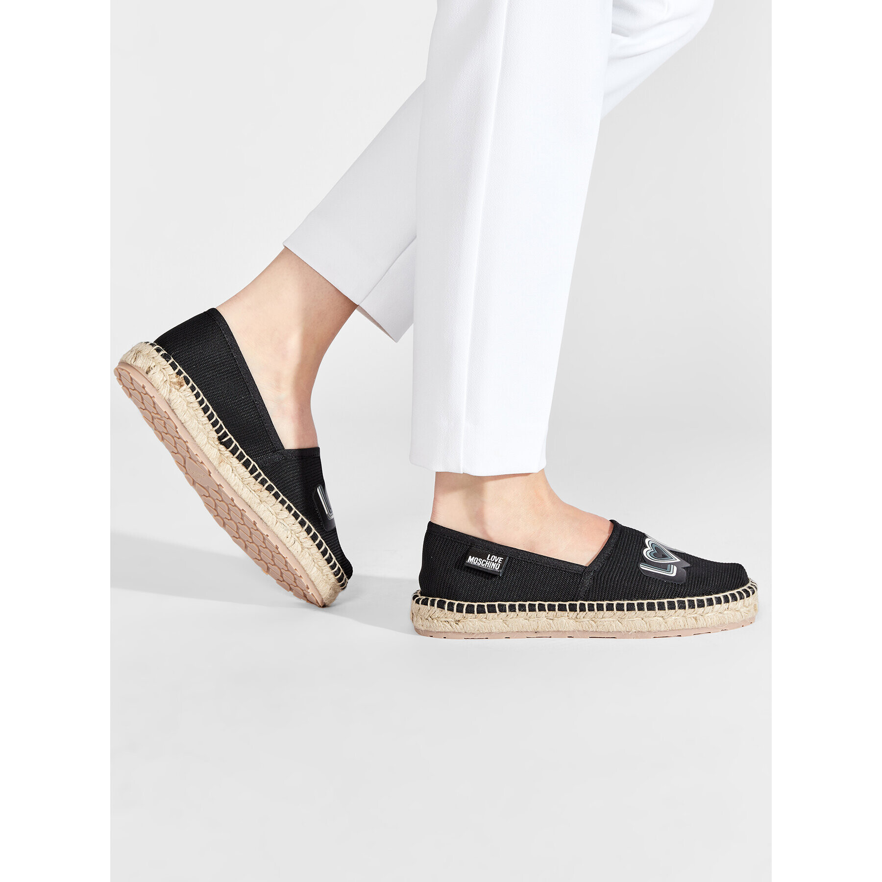 LOVE MOSCHINO Espadrilky JA10192G0EJI0000 Čierna - Pepit.sk