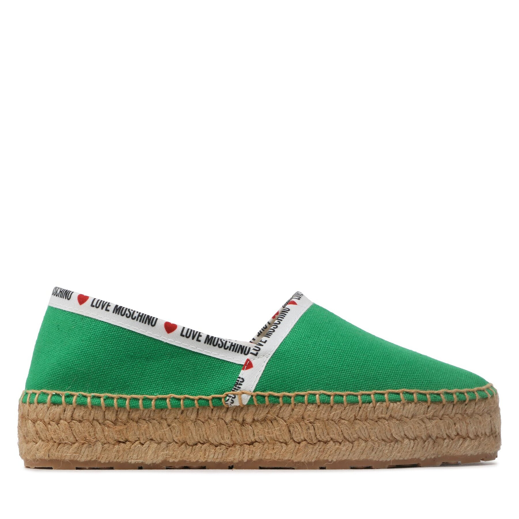 LOVE MOSCHINO Espadrilky JA10323G1GJH0850 Zelená - Pepit.sk