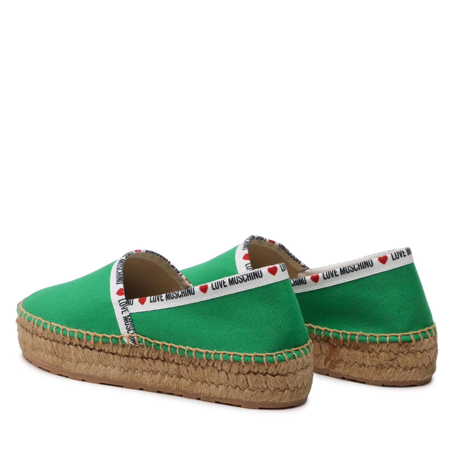 LOVE MOSCHINO Espadrilky JA10323G1GJH0850 Zelená - Pepit.sk