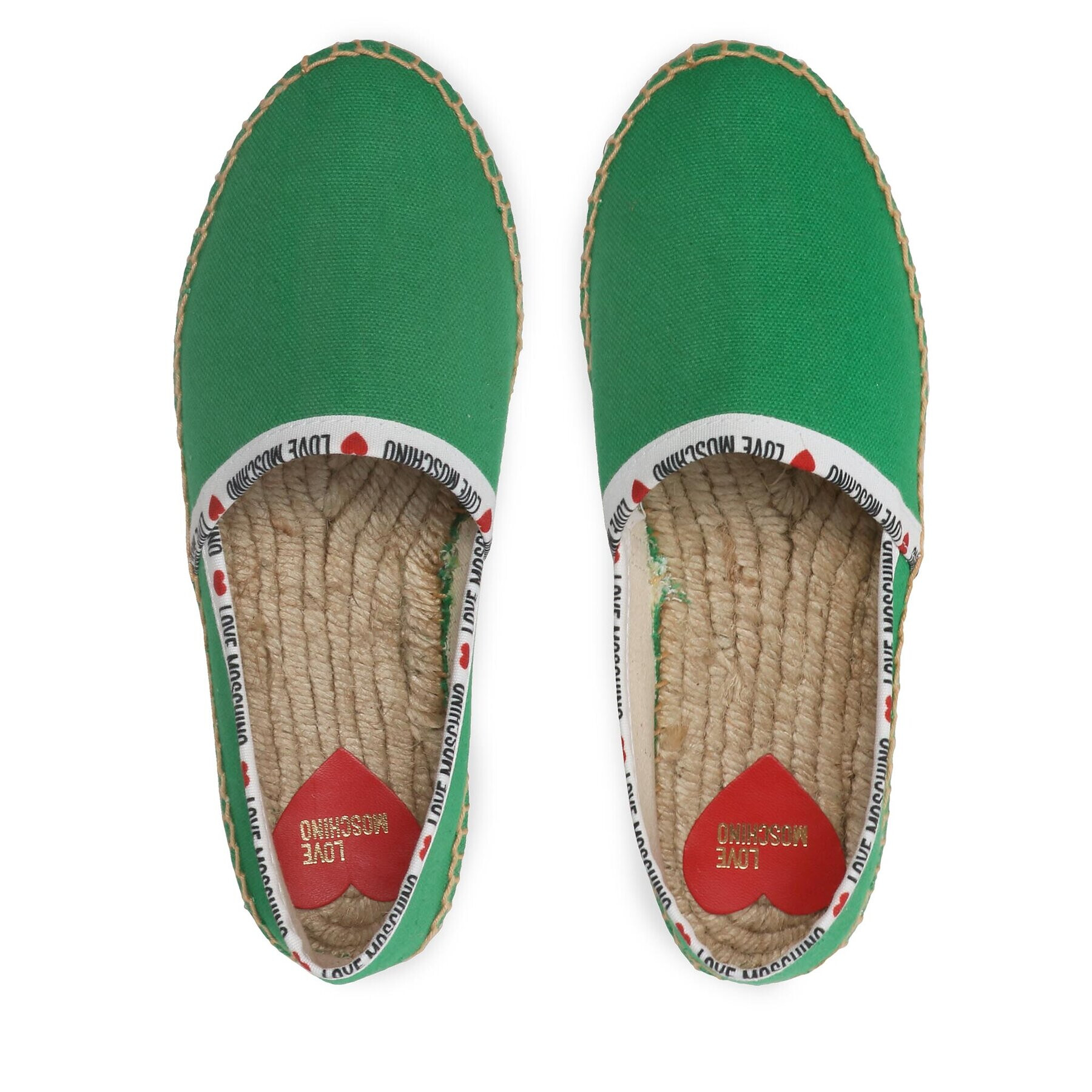 LOVE MOSCHINO Espadrilky JA10323G1GJH0850 Zelená - Pepit.sk