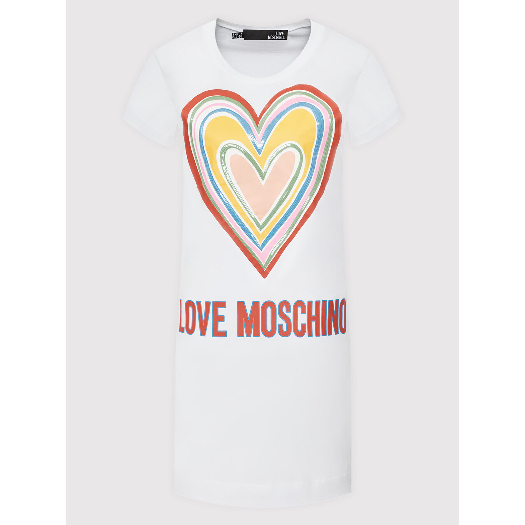 LOVE MOSCHINO Každodenné šaty W592918M 3876 Biela Regular Fit - Pepit.sk