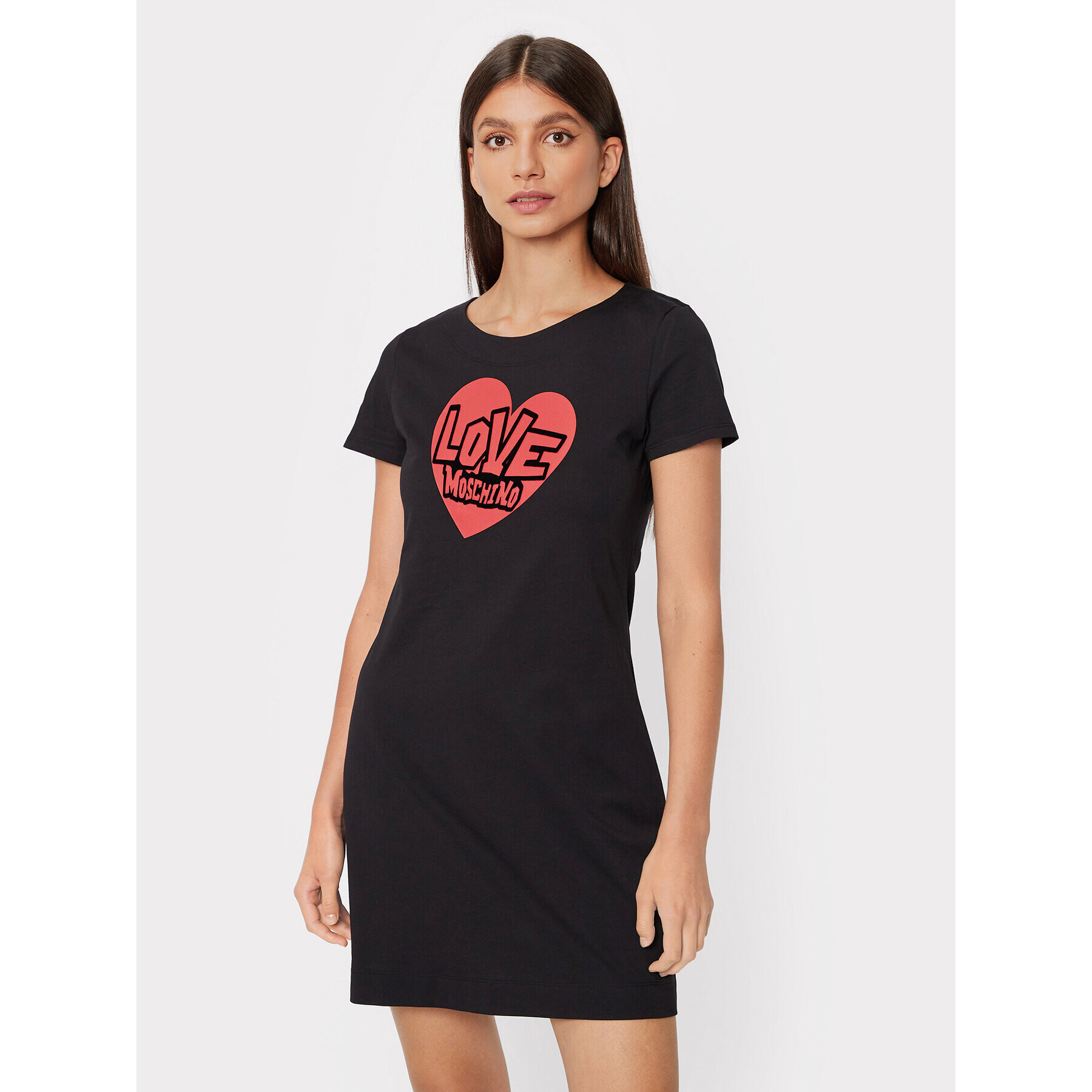 LOVE MOSCHINO Každodenné šaty W592921M 3876 Čierna Regular Fit - Pepit.sk