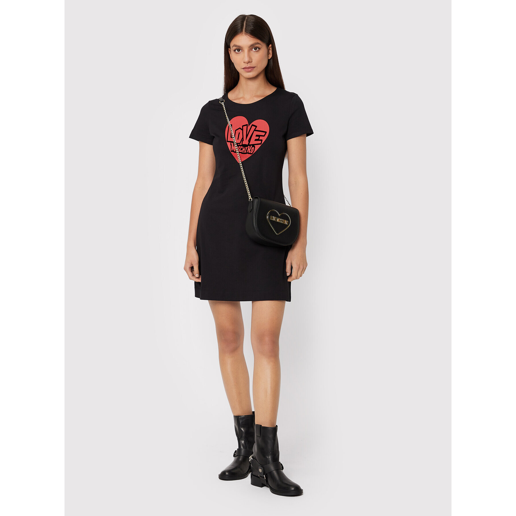 LOVE MOSCHINO Každodenné šaty W592921M 3876 Čierna Regular Fit - Pepit.sk