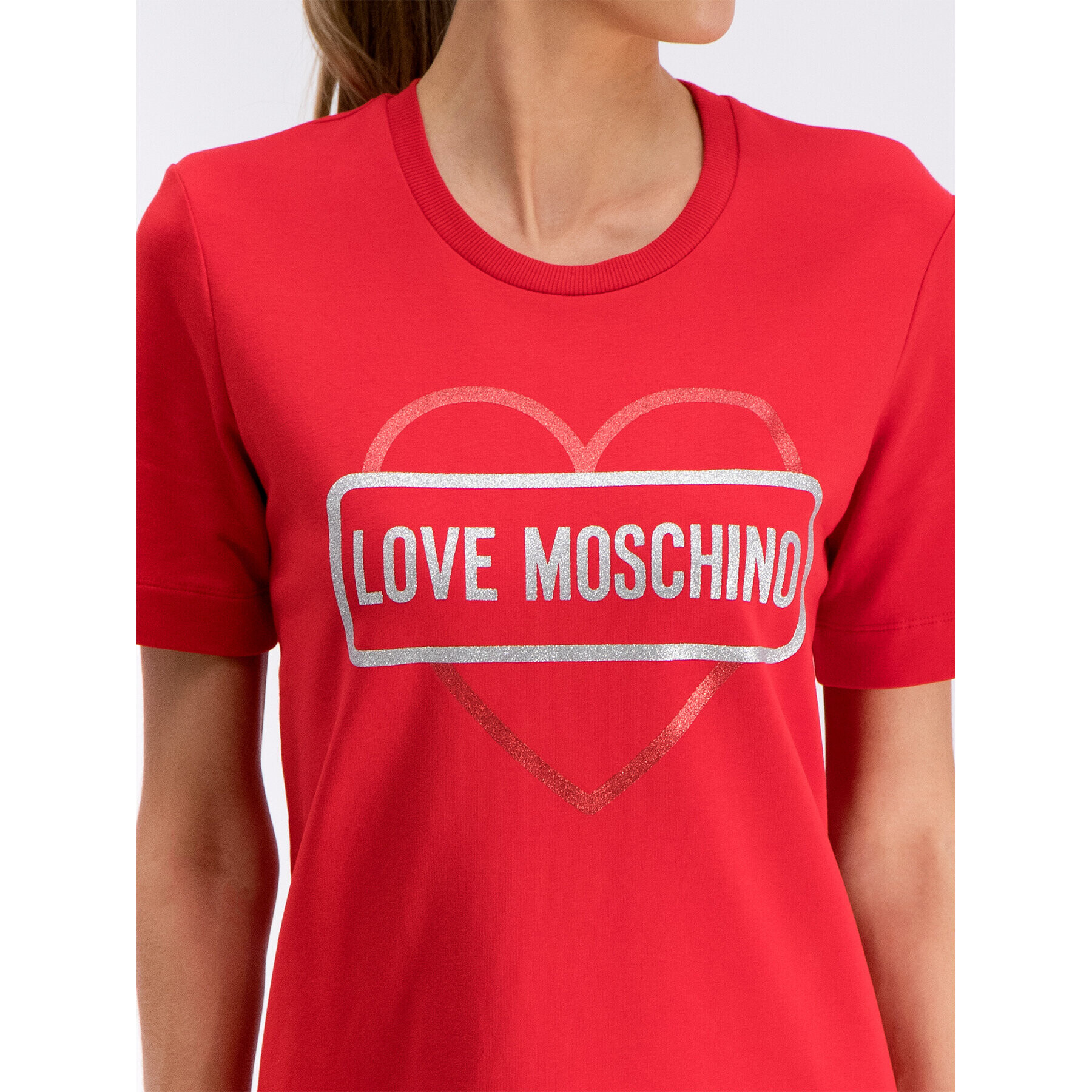 LOVE MOSCHINO Každodenné šaty W5A0206E 2017 Červená Regular Fit - Pepit.sk