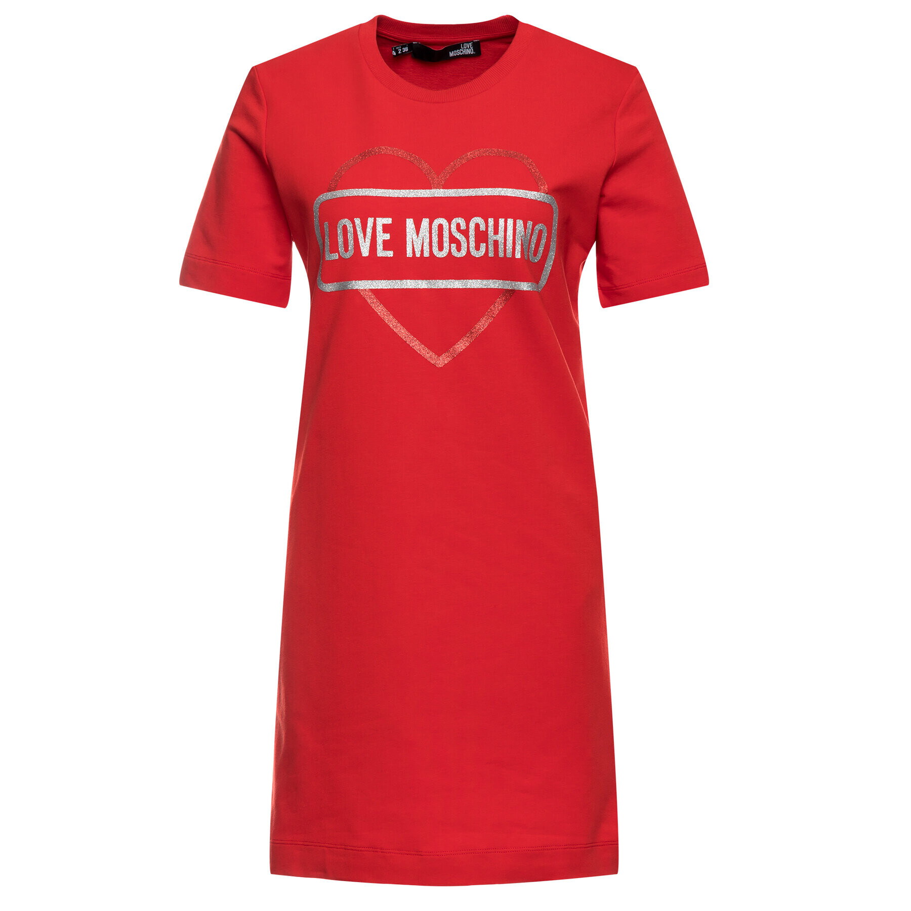 LOVE MOSCHINO Každodenné šaty W5A0206E 2017 Červená Regular Fit - Pepit.sk