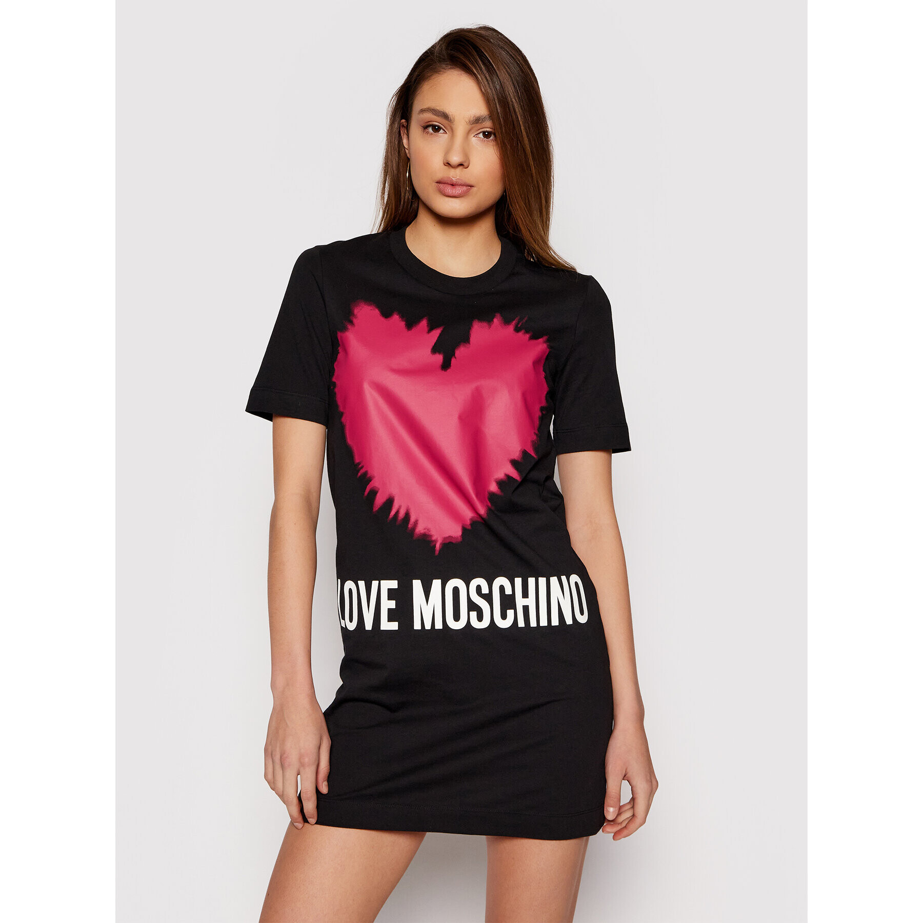 LOVE MOSCHINO Každodenné šaty W5A0221M 3876 Čierna Regular Fit - Pepit.sk