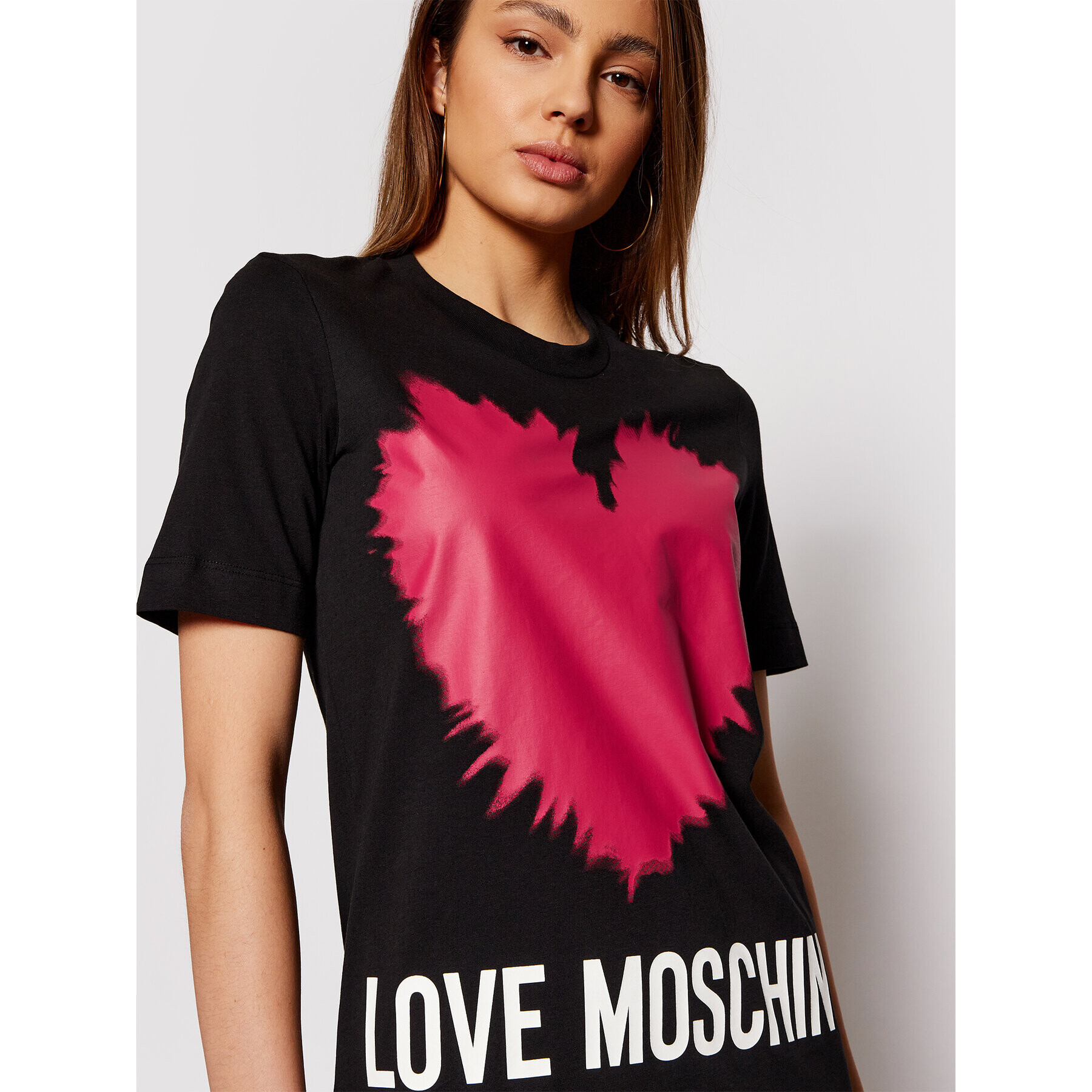 LOVE MOSCHINO Každodenné šaty W5A0221M 3876 Čierna Regular Fit - Pepit.sk