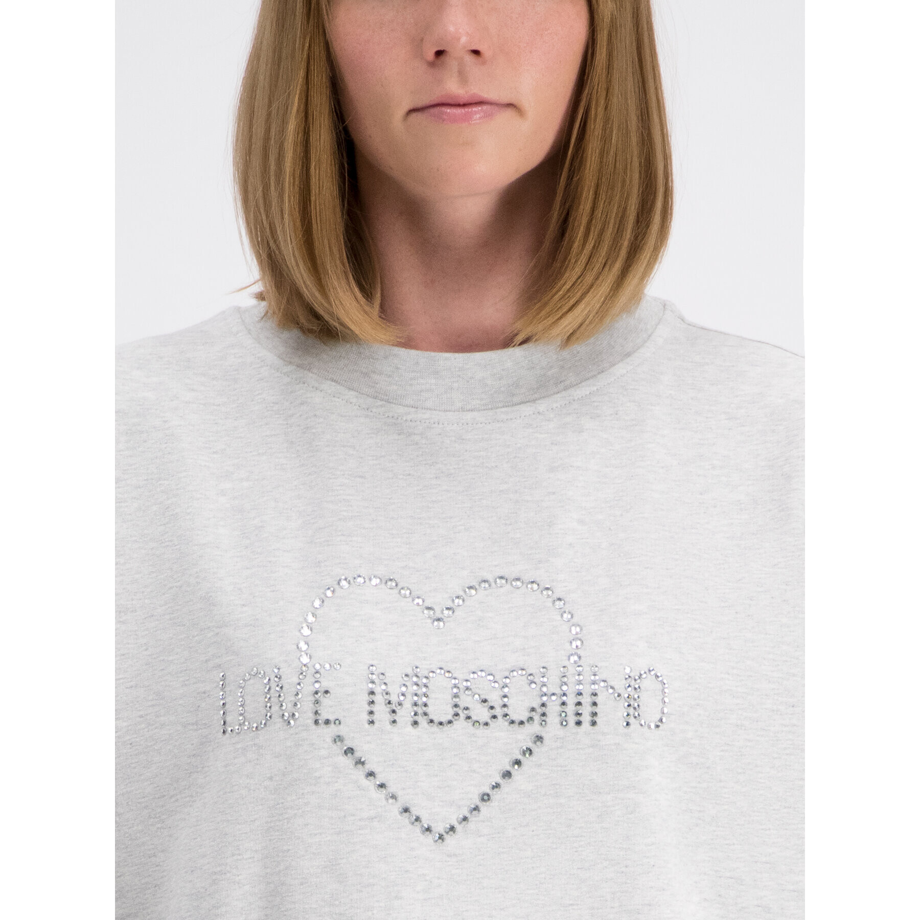 LOVE MOSCHINO Každodenné šaty W5B1102E1958 Sivá Regular Fit - Pepit.sk