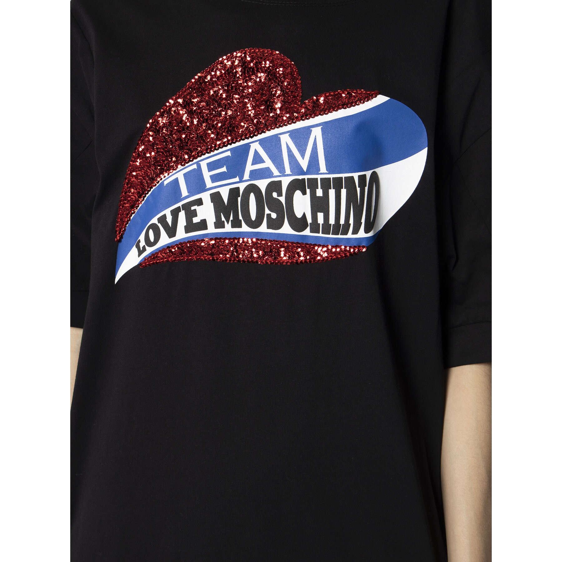 LOVE MOSCHINO Každodenné šaty W5B4002M 3876 Čierna Regular Fit - Pepit.sk