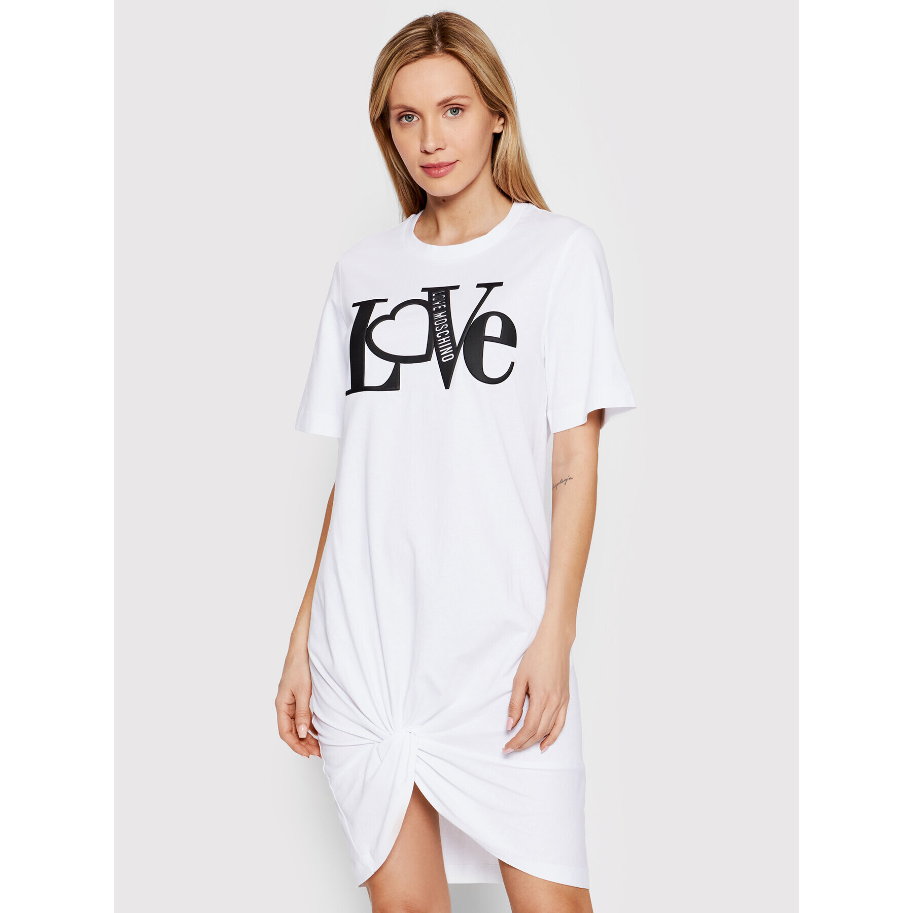 LOVE MOSCHINO Každodenné šaty W5C6001M 3876 Biela Regular Fit - Pepit.sk