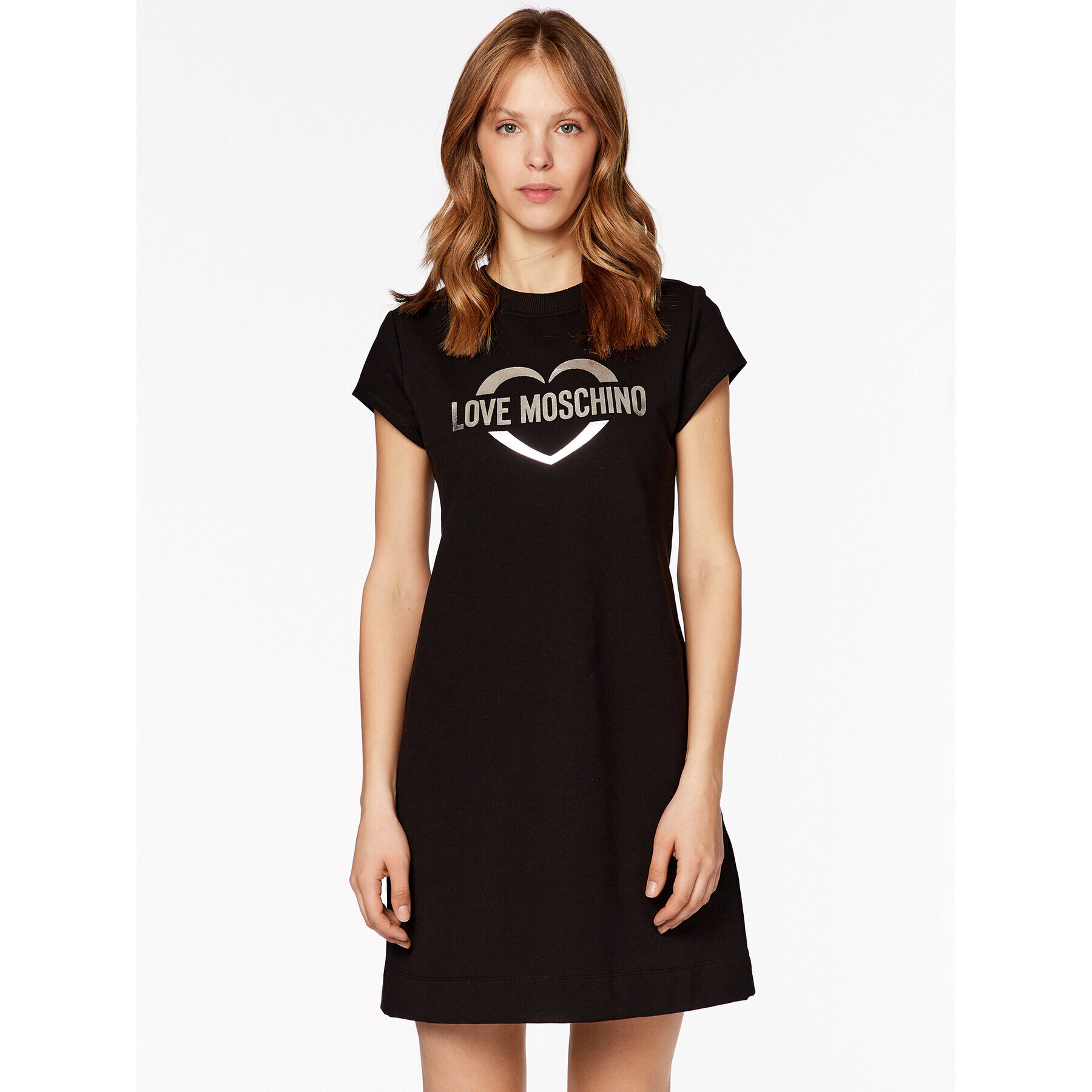 LOVE MOSCHINO Každodenné šaty W5D1901E 2246 Čierna Regular Fit - Pepit.sk