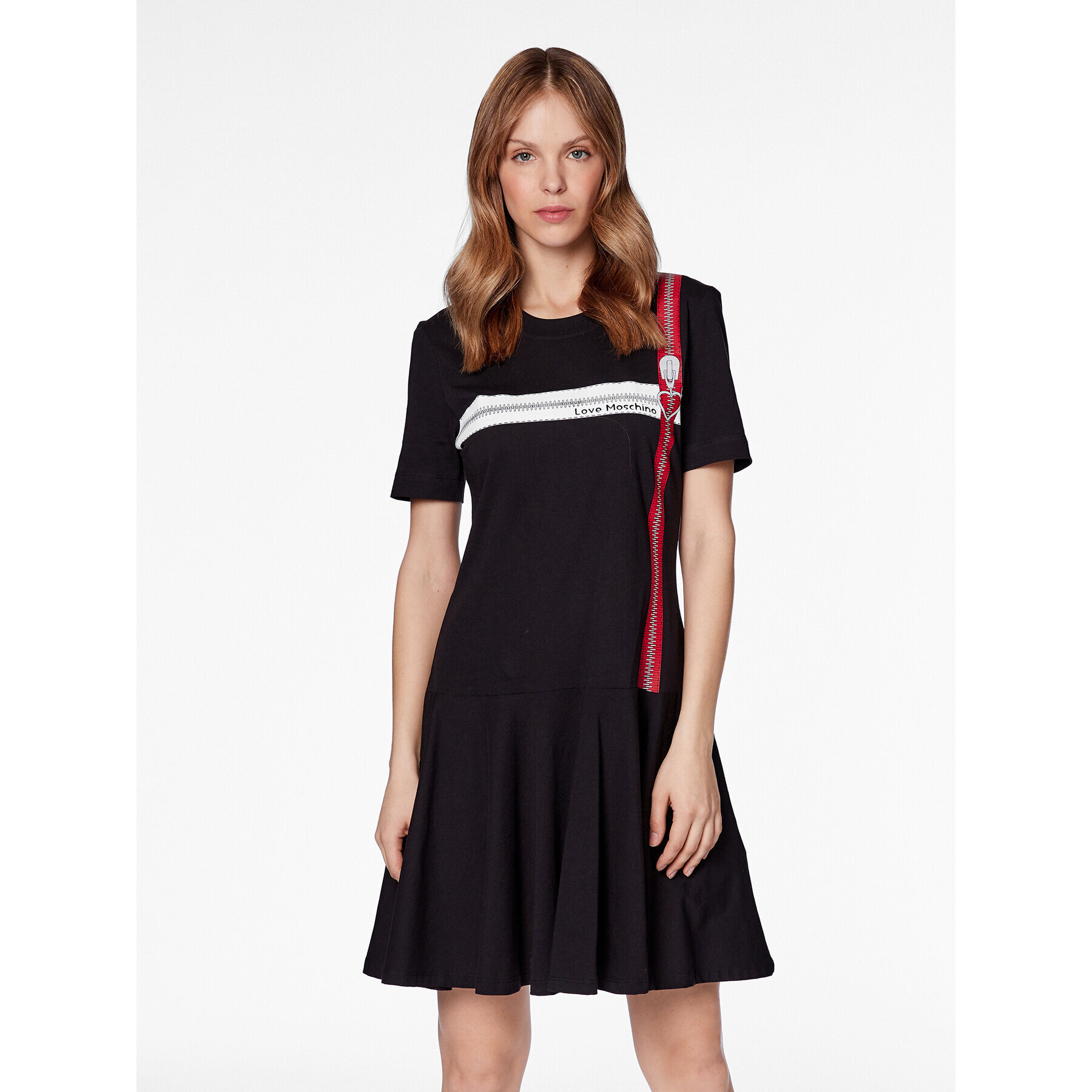 LOVE MOSCHINO Každodenné šaty W5D3201M 3876 Čierna Regular Fit - Pepit.sk