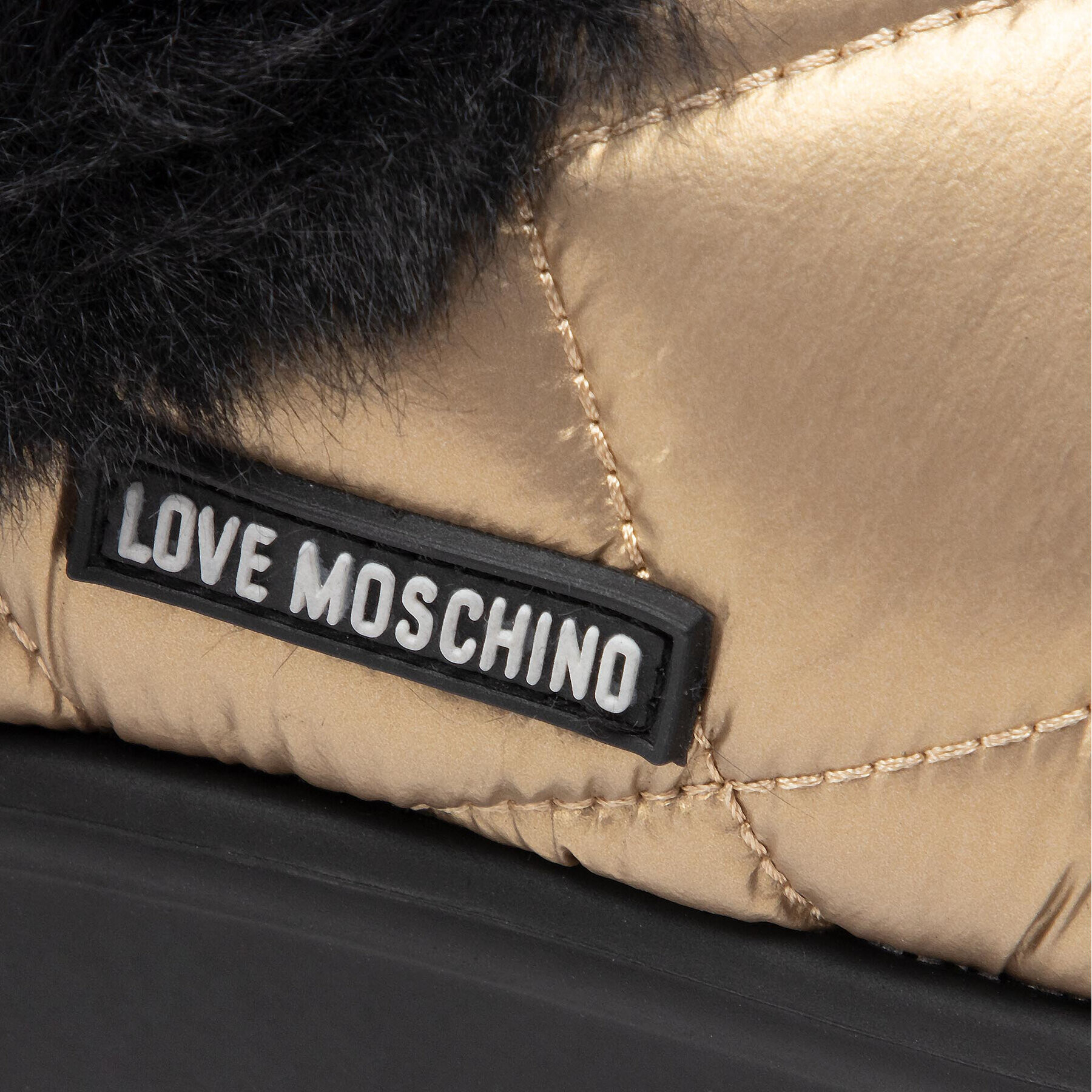 LOVE MOSCHINO Papuče JA10363H1FJZH90A Zlatá - Pepit.sk