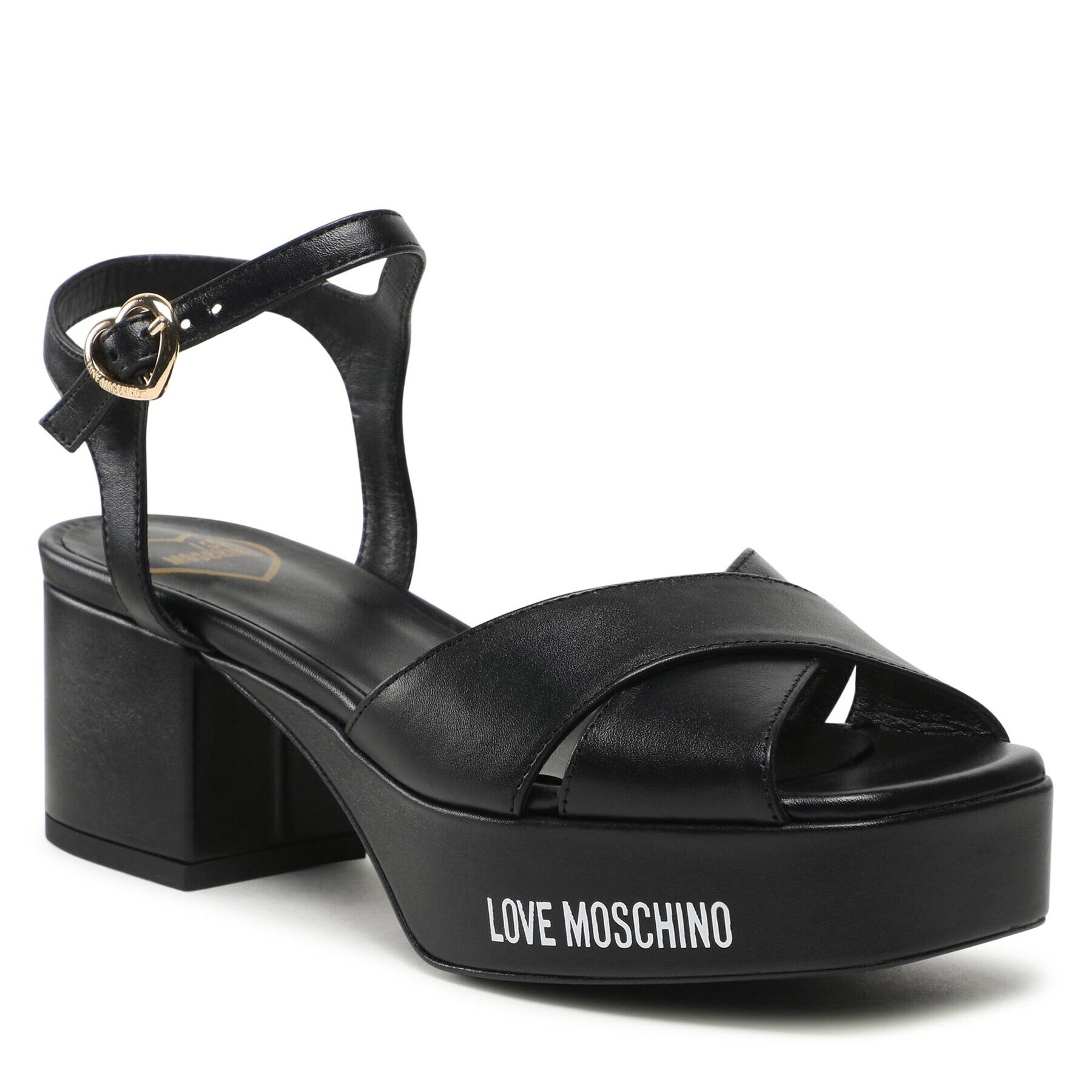 LOVE MOSCHINO Sandále JA16085G1GIE0000 Čierna - Pepit.sk