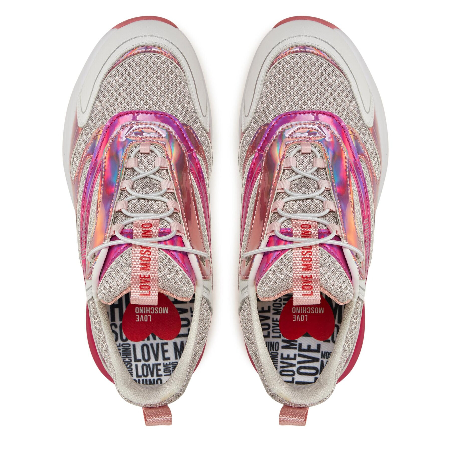 LOVE MOSCHINO Sneakersy JA15025G0HIQ201A Biela - Pepit.sk